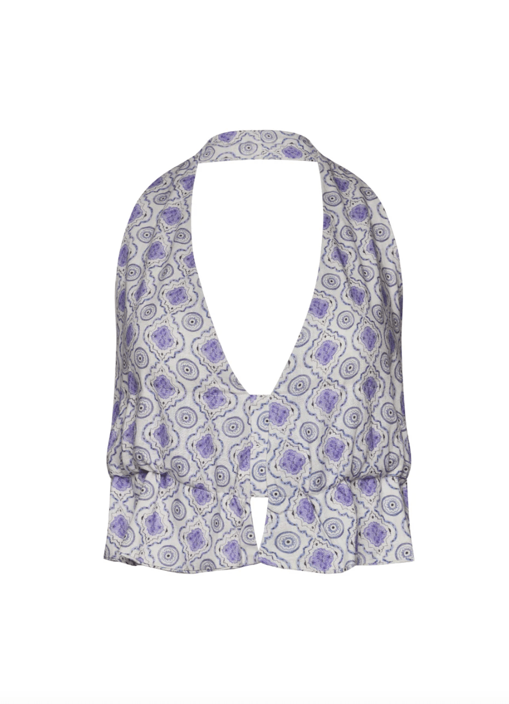 Juana Open - Back Linen Halter Top - Detour Boutiques