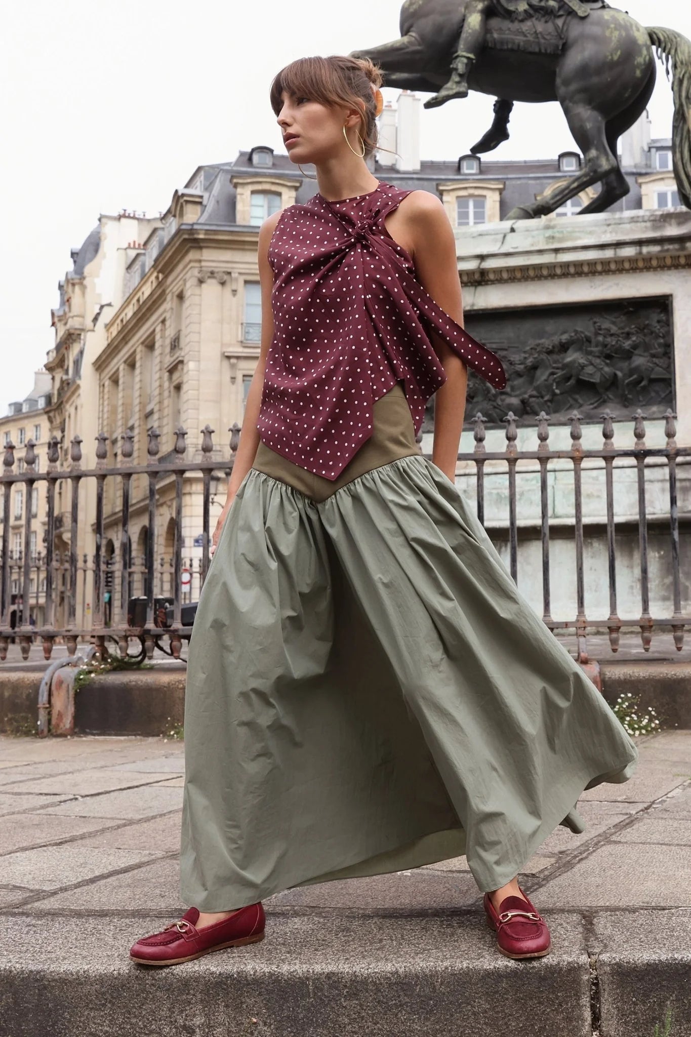 Jude Block Maxi Skirt - Detour Boutiques