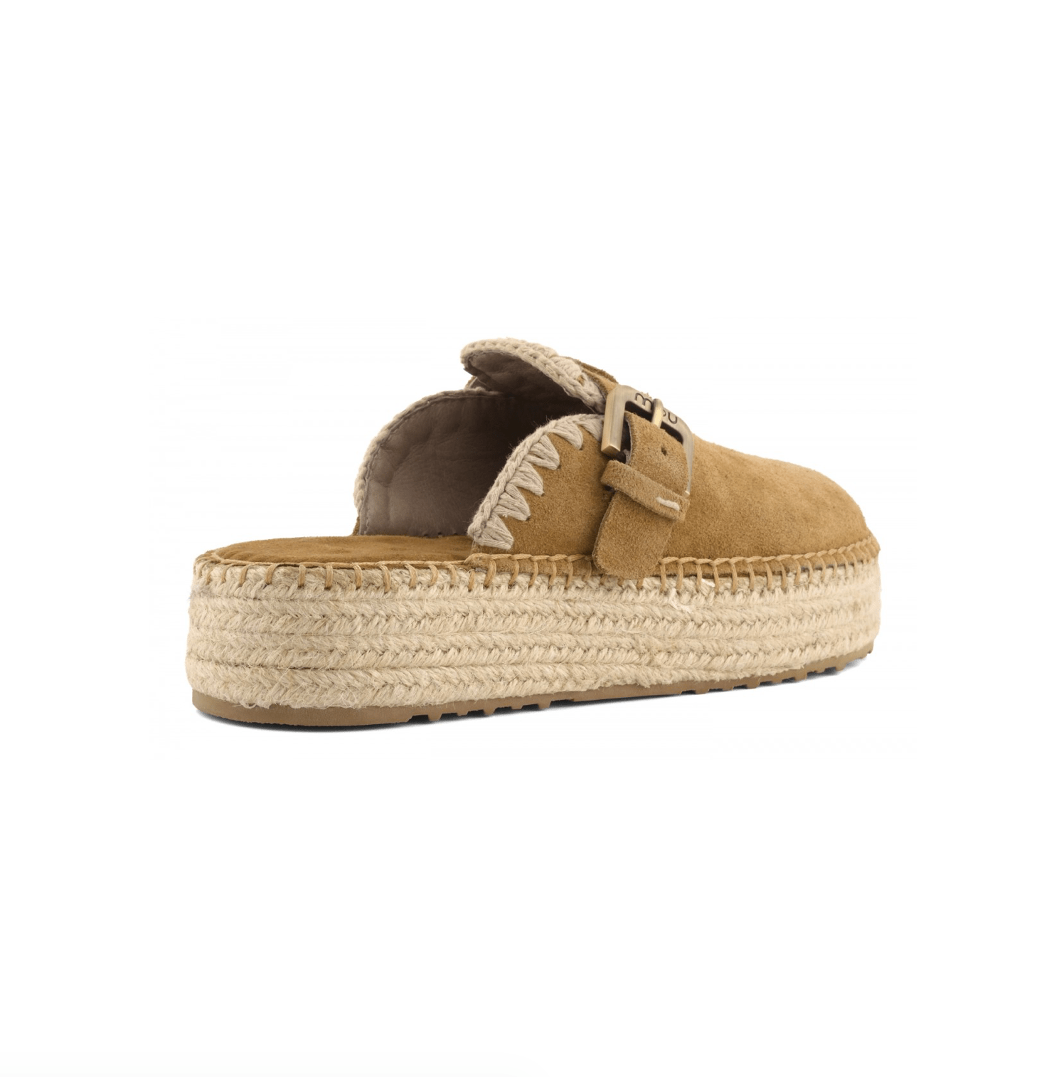 Jute Clog Plain Suede - Detour Boutiques