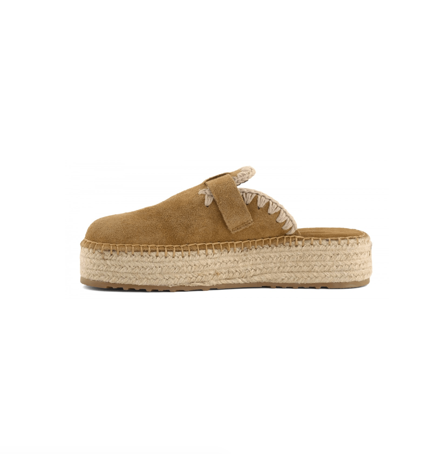 Jute Clog Plain Suede - Detour Boutiques