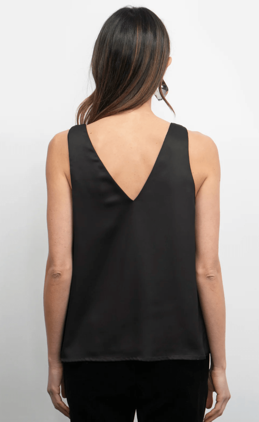 Kassi Shoulder Knot Satin Top - Detour Boutiques