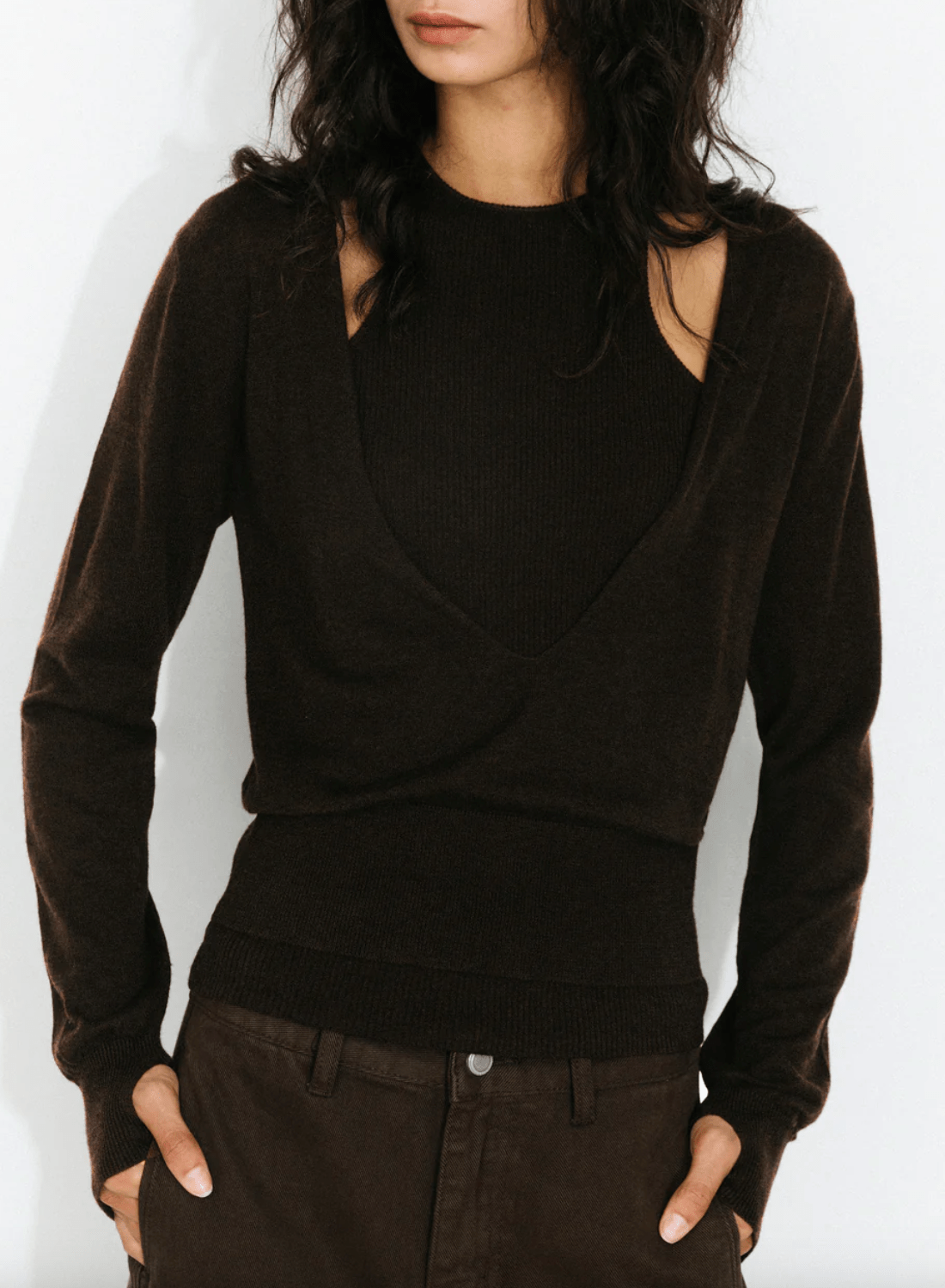 Knit Cardigan and Vest Two - Piece Set - Detour Boutiques