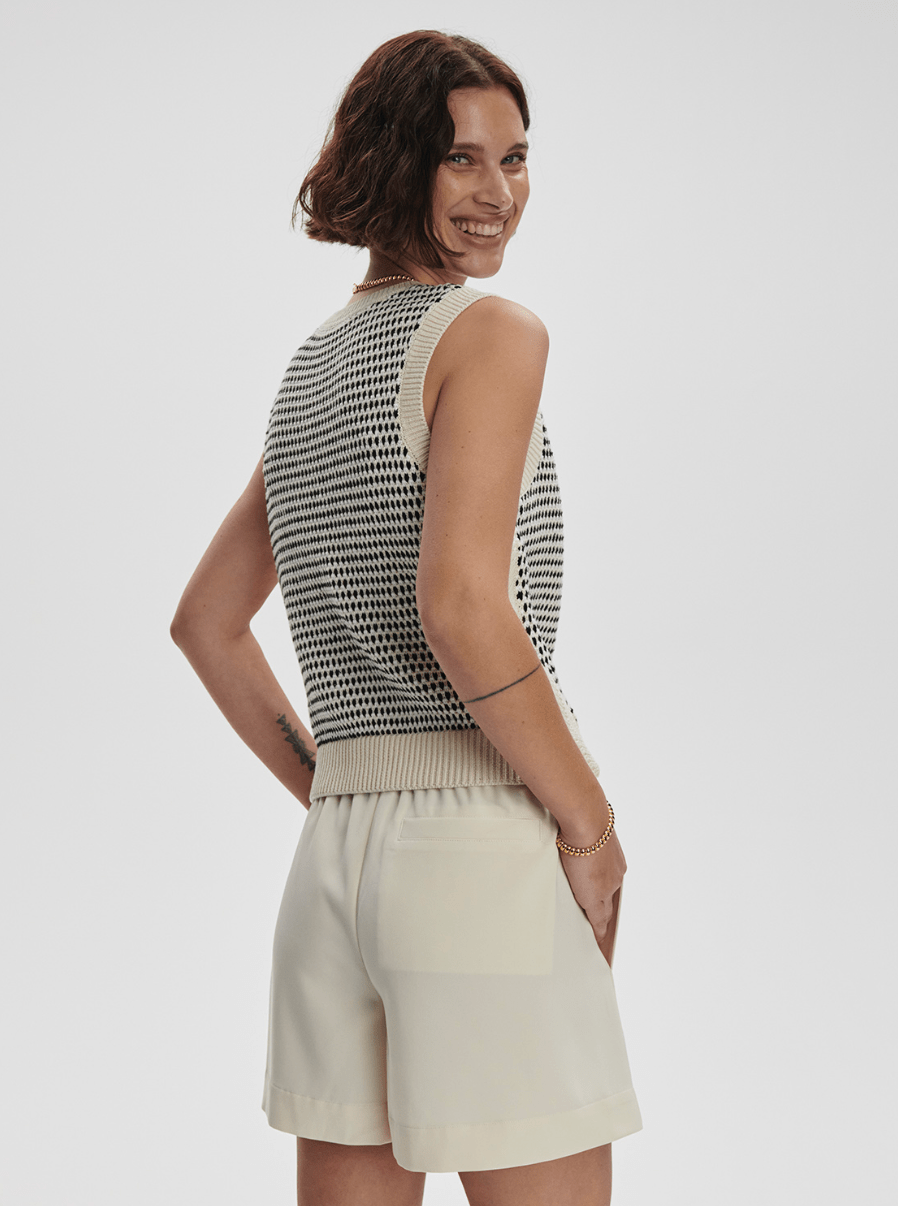 Knowles Textured Knit Vest - Detour Boutiques