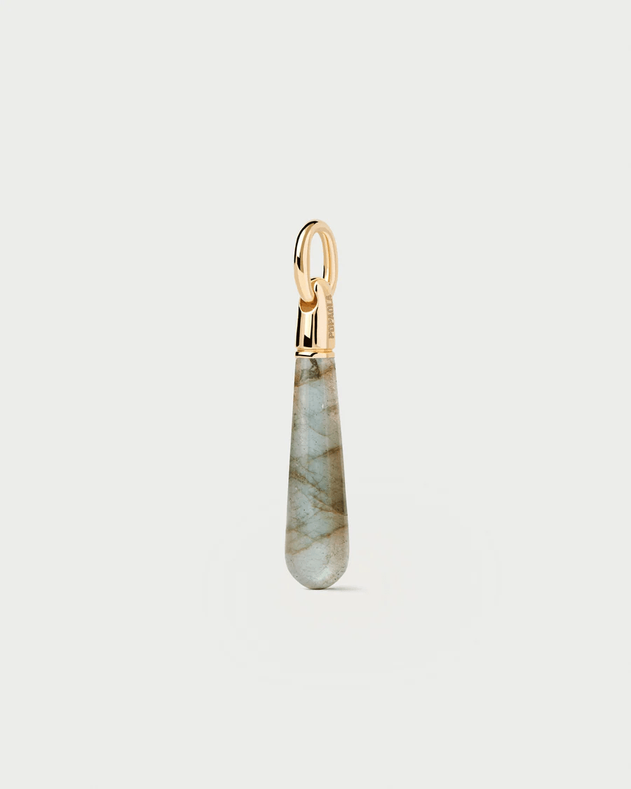Labradorite Large Drop Pendant - Detour Boutiques