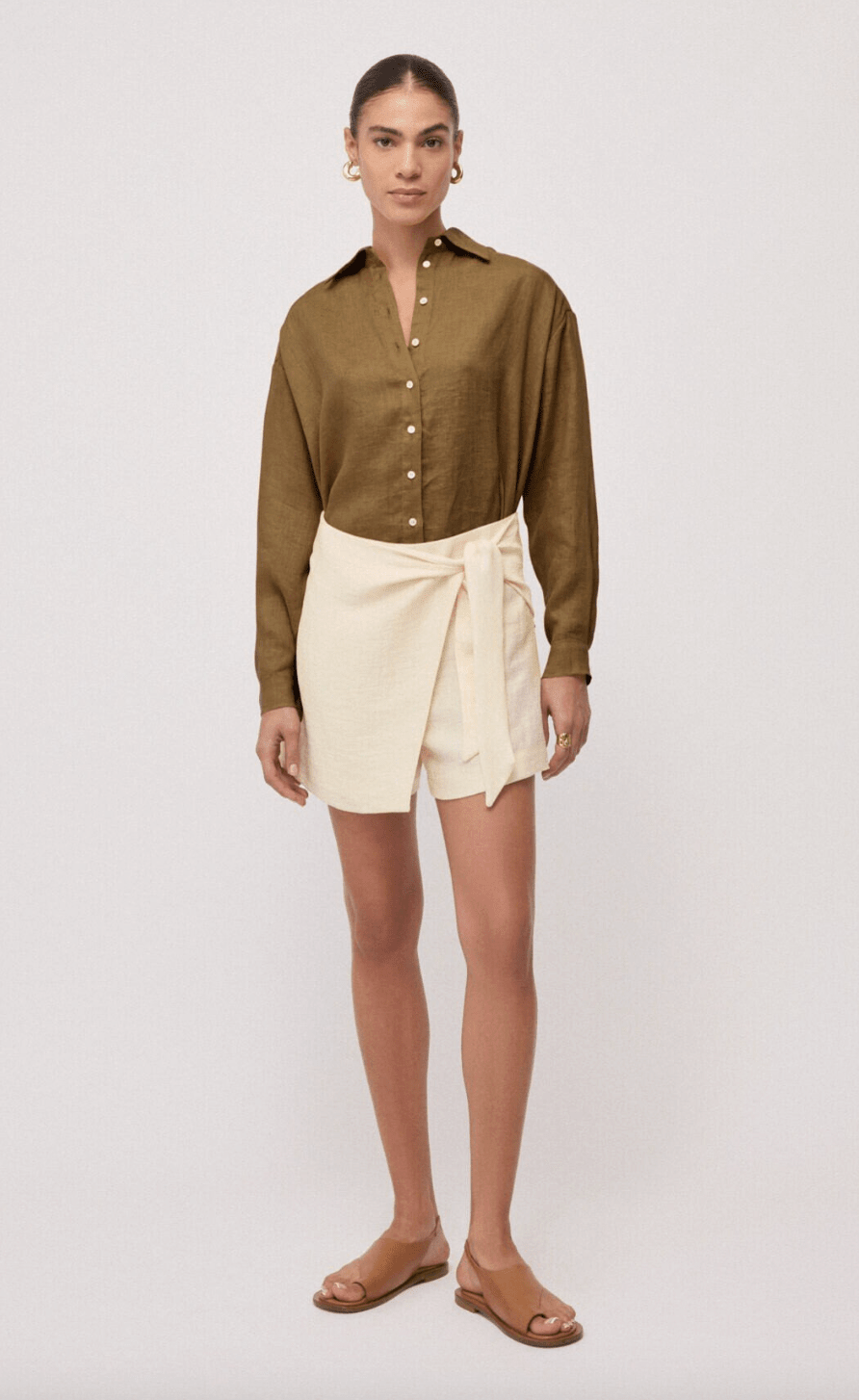 Linen Blend Culottes - Detour Boutiques