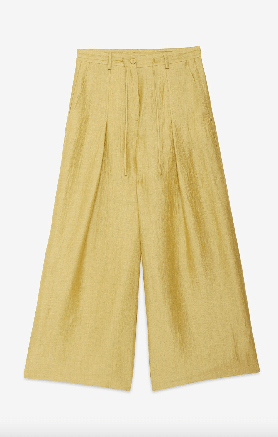 Linen blend palazzo trousers - Detour Boutiques