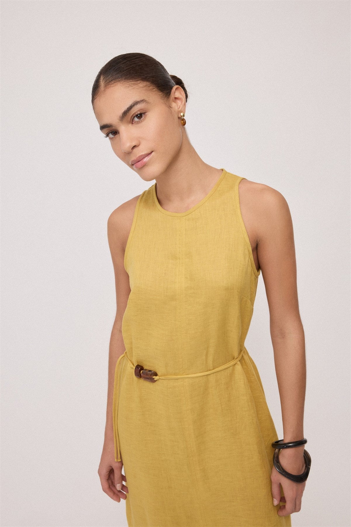 Linen Midi Dress - Detour Boutiques