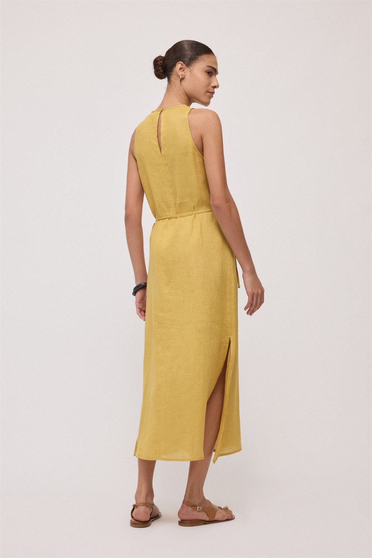 Linen Midi Dress - Detour Boutiques