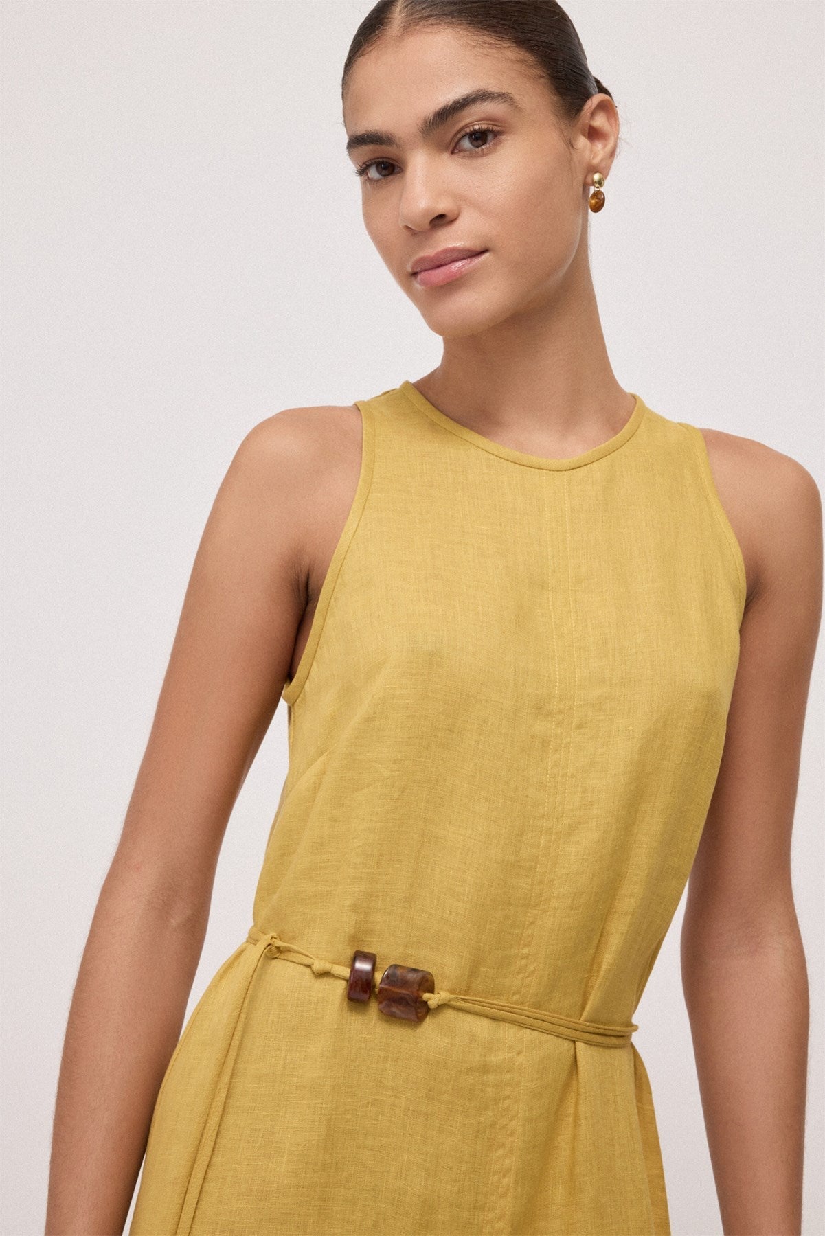 Linen Midi Dress - Detour Boutiques