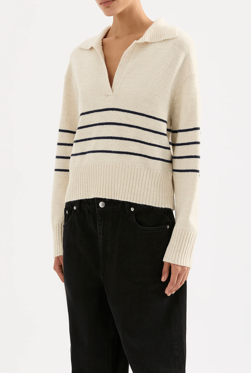 LOGAN RUGBY KNIT - Detour Boutiques