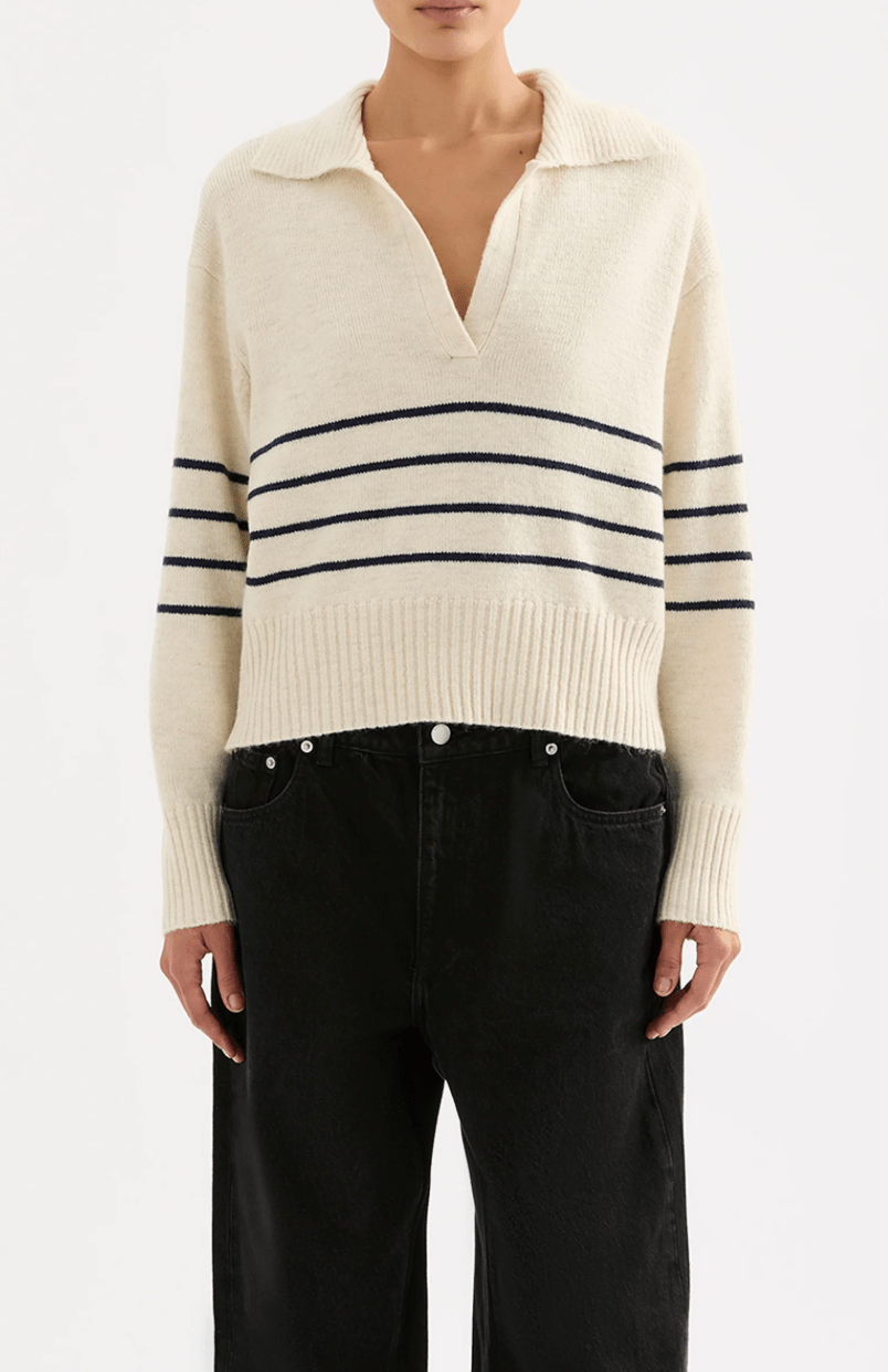 LOGAN RUGBY KNIT - Detour Boutiques
