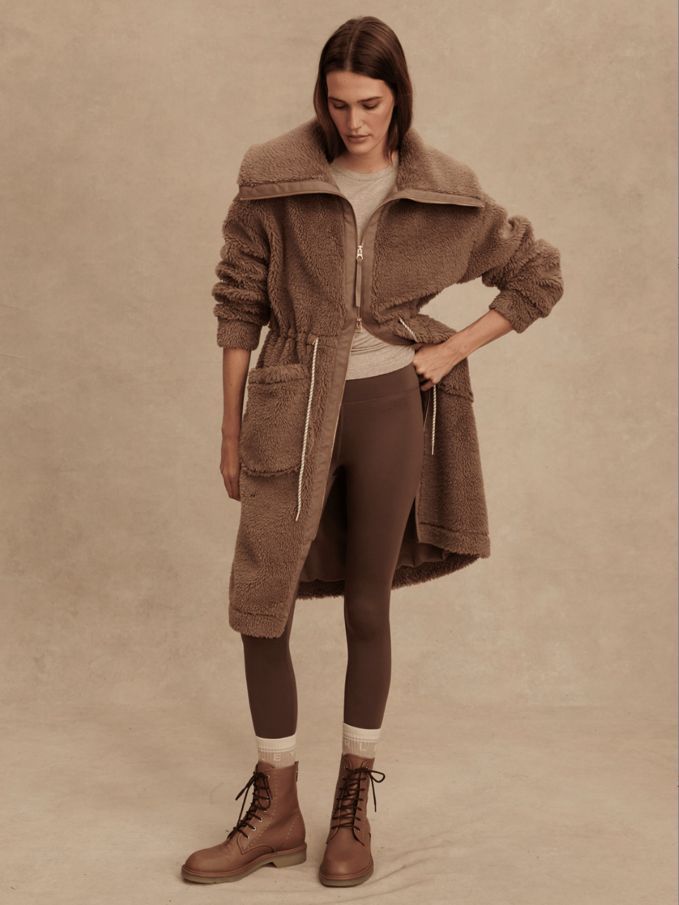 Logan Sherpa Coat - Detour Boutiques