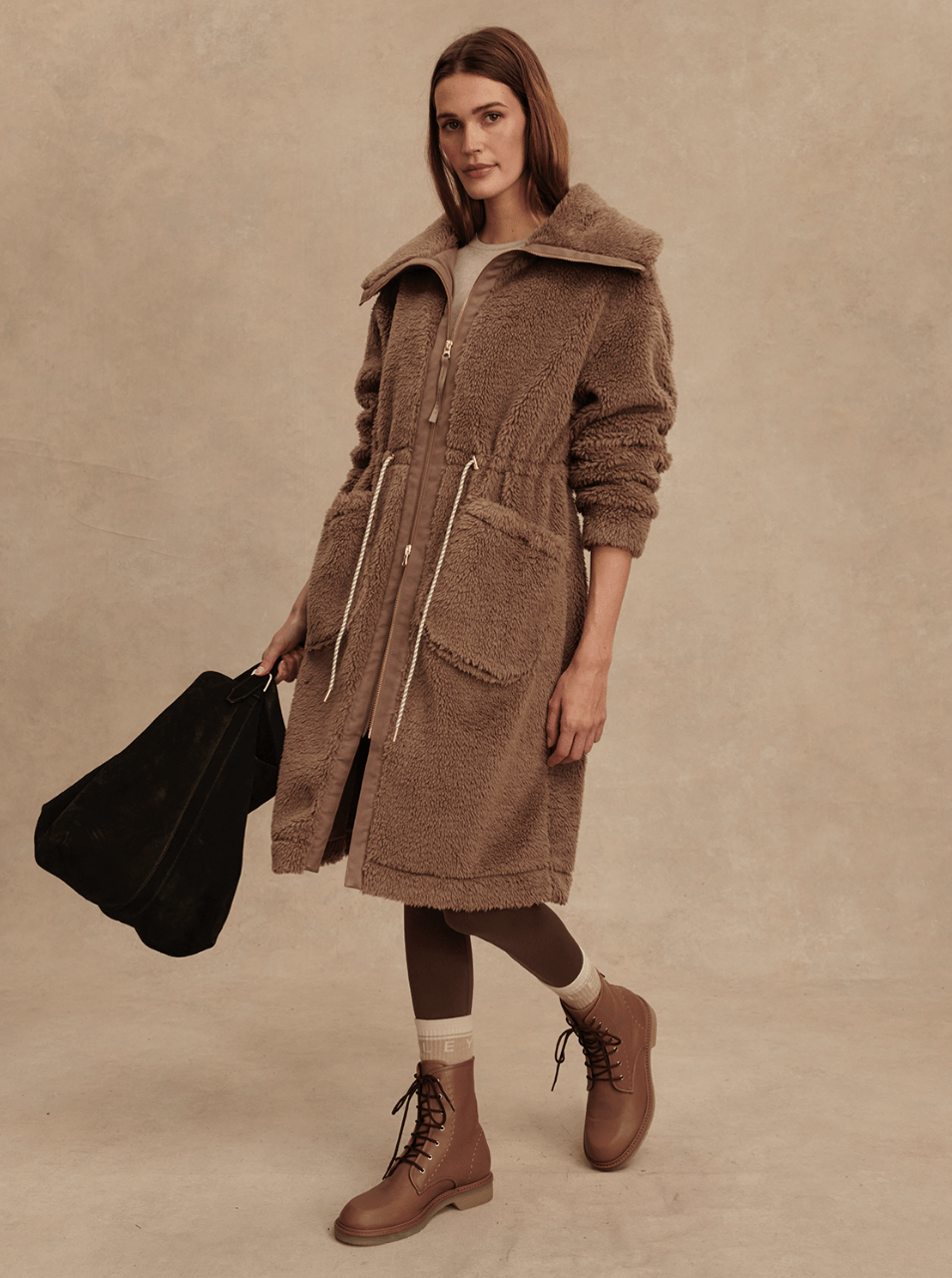 Logan Sherpa Coat - Detour Boutiques