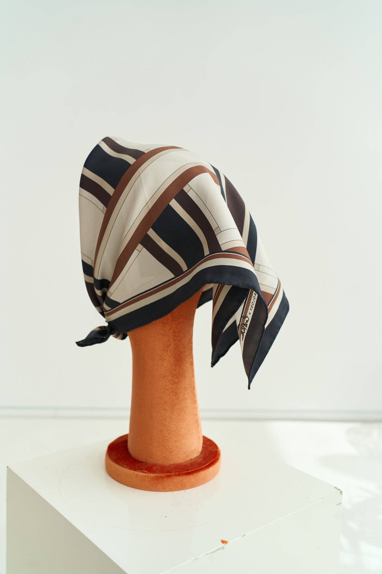 Lost Pattern NYC - Lost Pattern x Leatherology Silk Square Scarf - Detour Boutiques