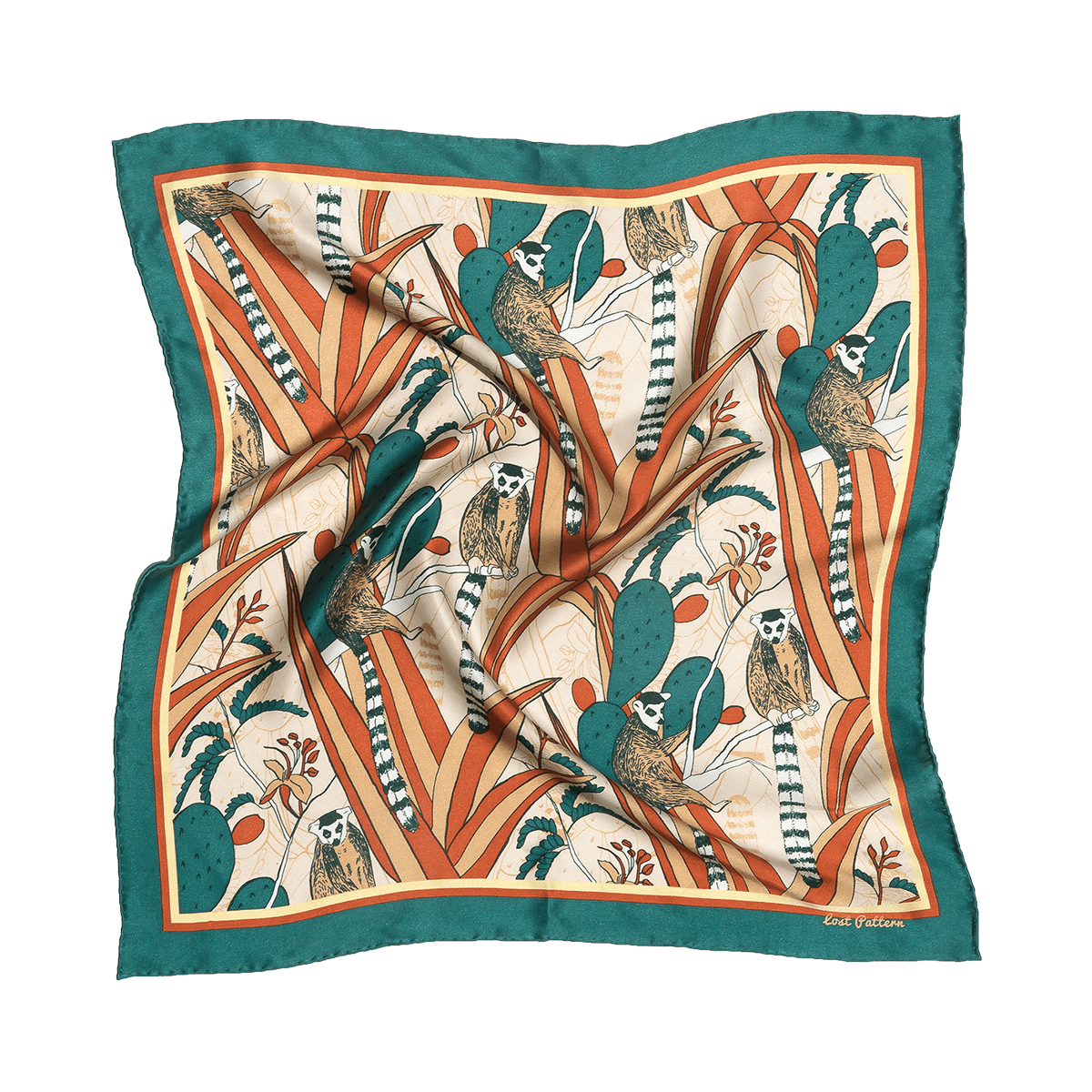 Lost Pattern NYC - "Madagascar" Silk Bandana - Detour Boutiques