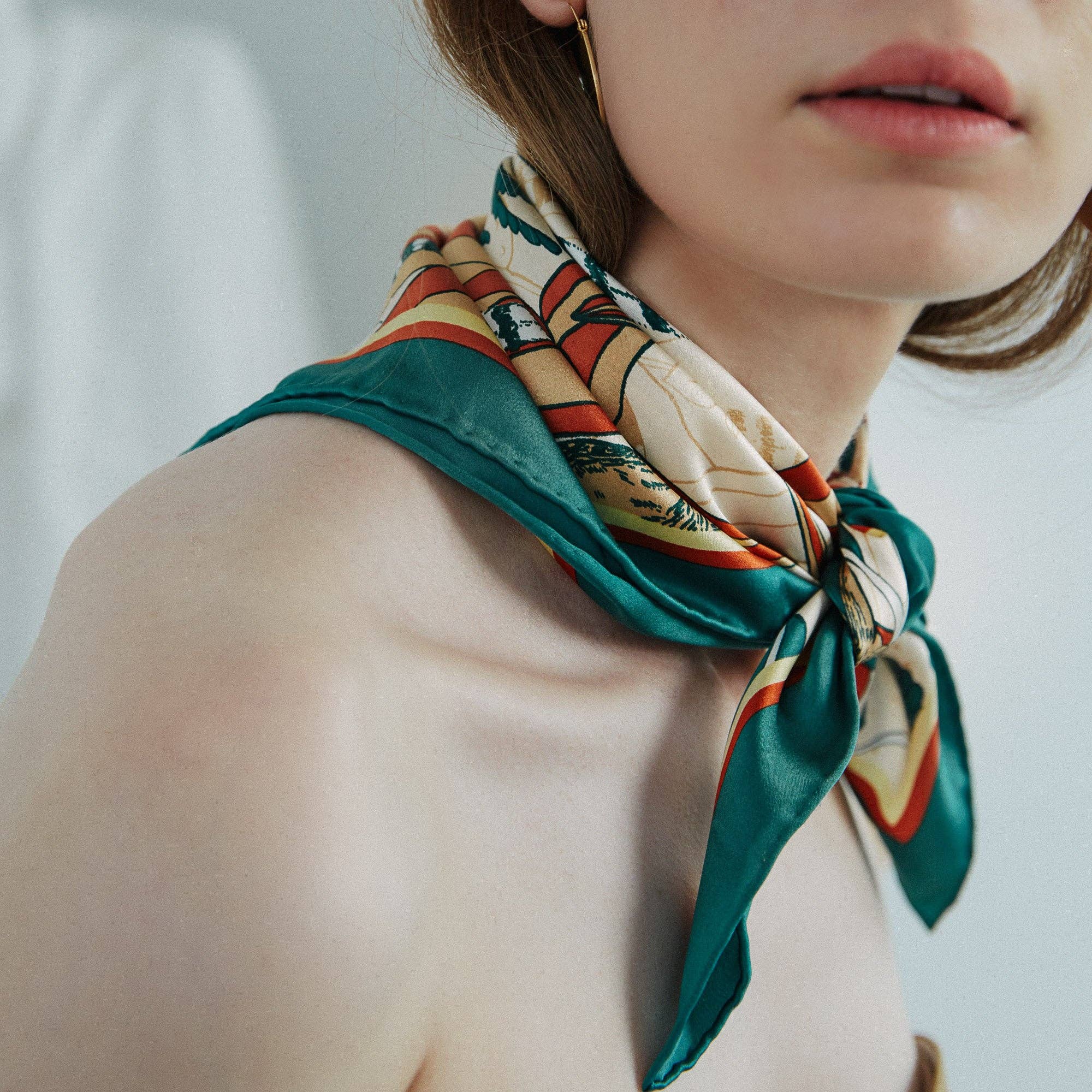 Lost Pattern NYC - "Madagascar" Silk Bandana - Detour Boutiques