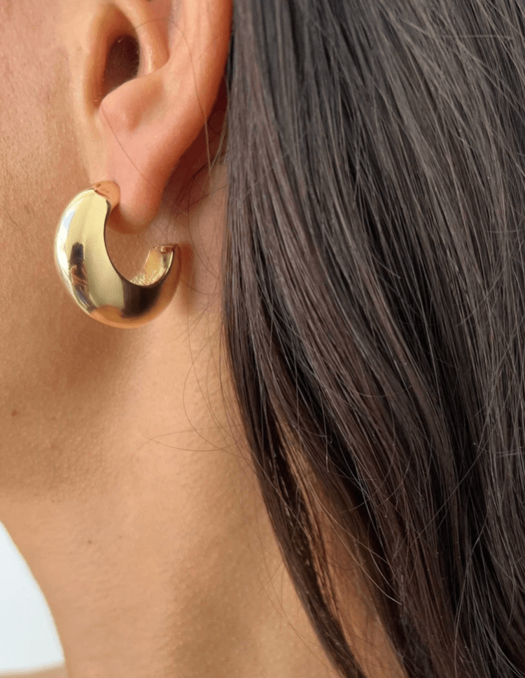 Lou 3/4" Hoops - Detour Boutiques