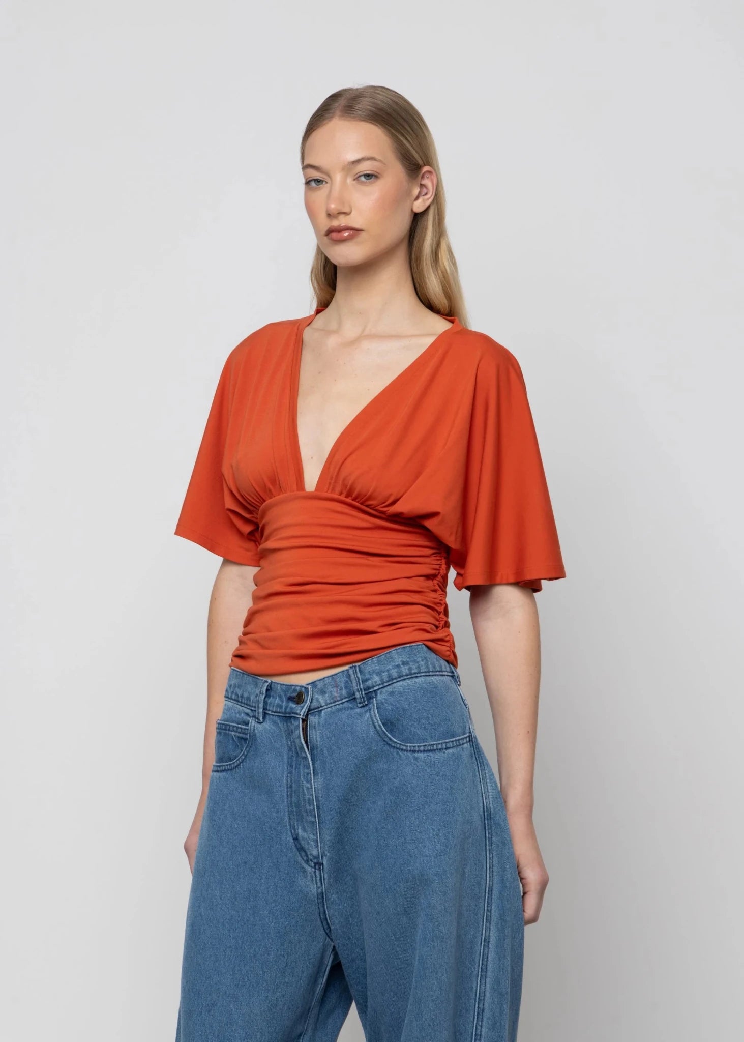 Low V Kimono Top - Detour Boutiques