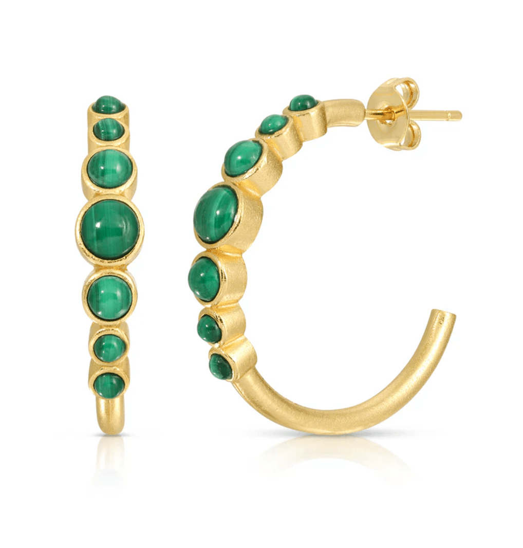 Lucky Stone Hoop - Detour Boutiques