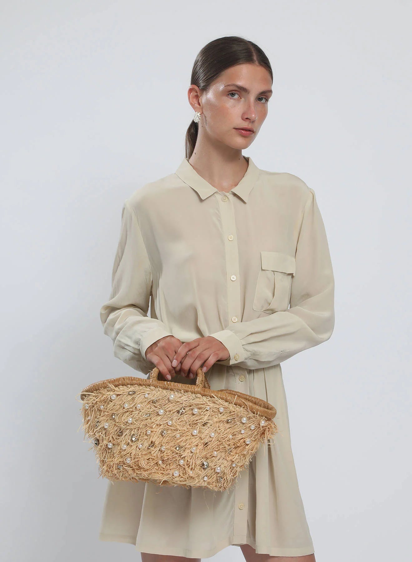 Lunelle Straw Basket - Detour Boutiques