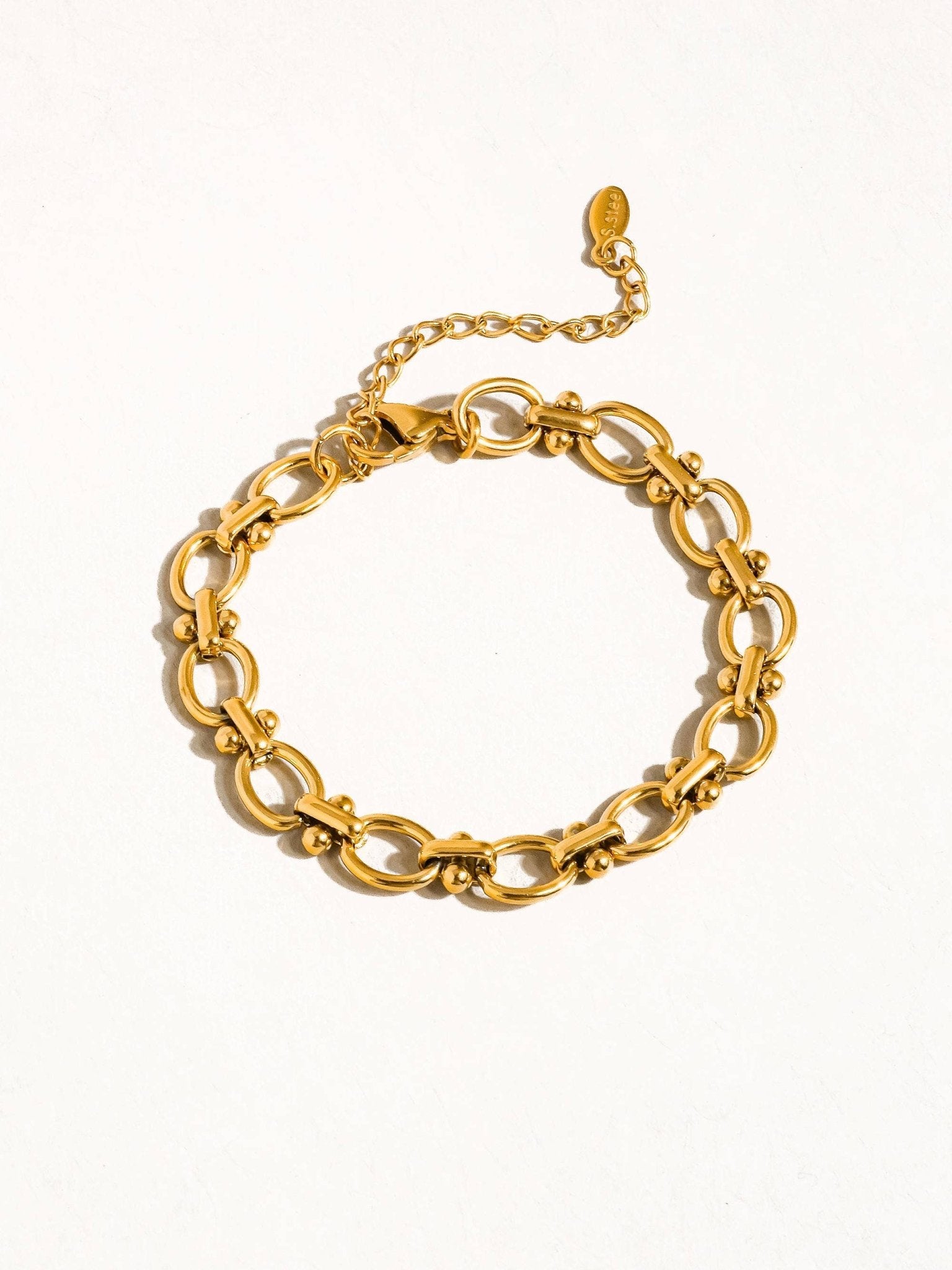 MAIQ Accessories - Dawson 18K Gold Non - Tarnish Braided Chain Bracelet - Detour Boutiques
