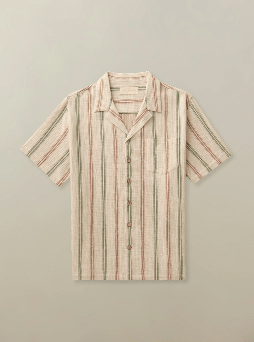 Men's Fez Shirt in Seersucker - Detour Boutiques