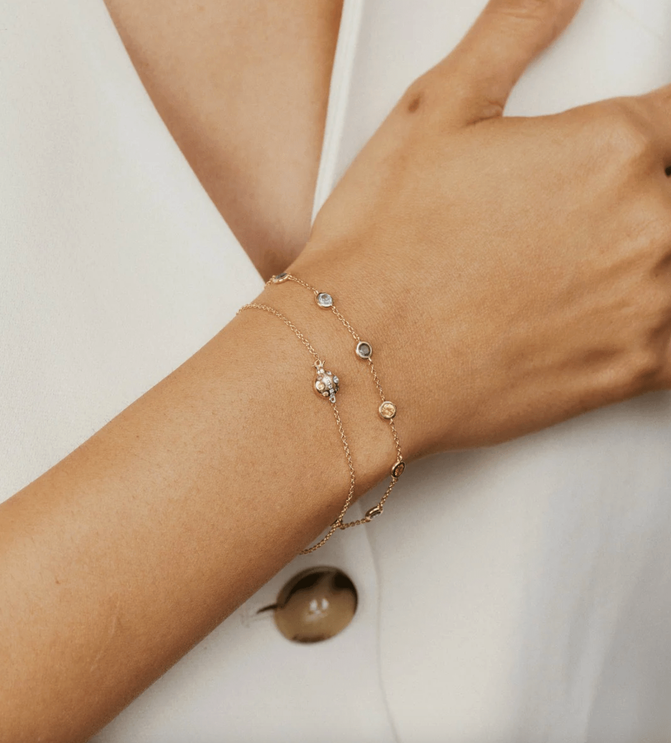 Multi Colored Crawling Ladybug Bracelet - Detour Boutiques