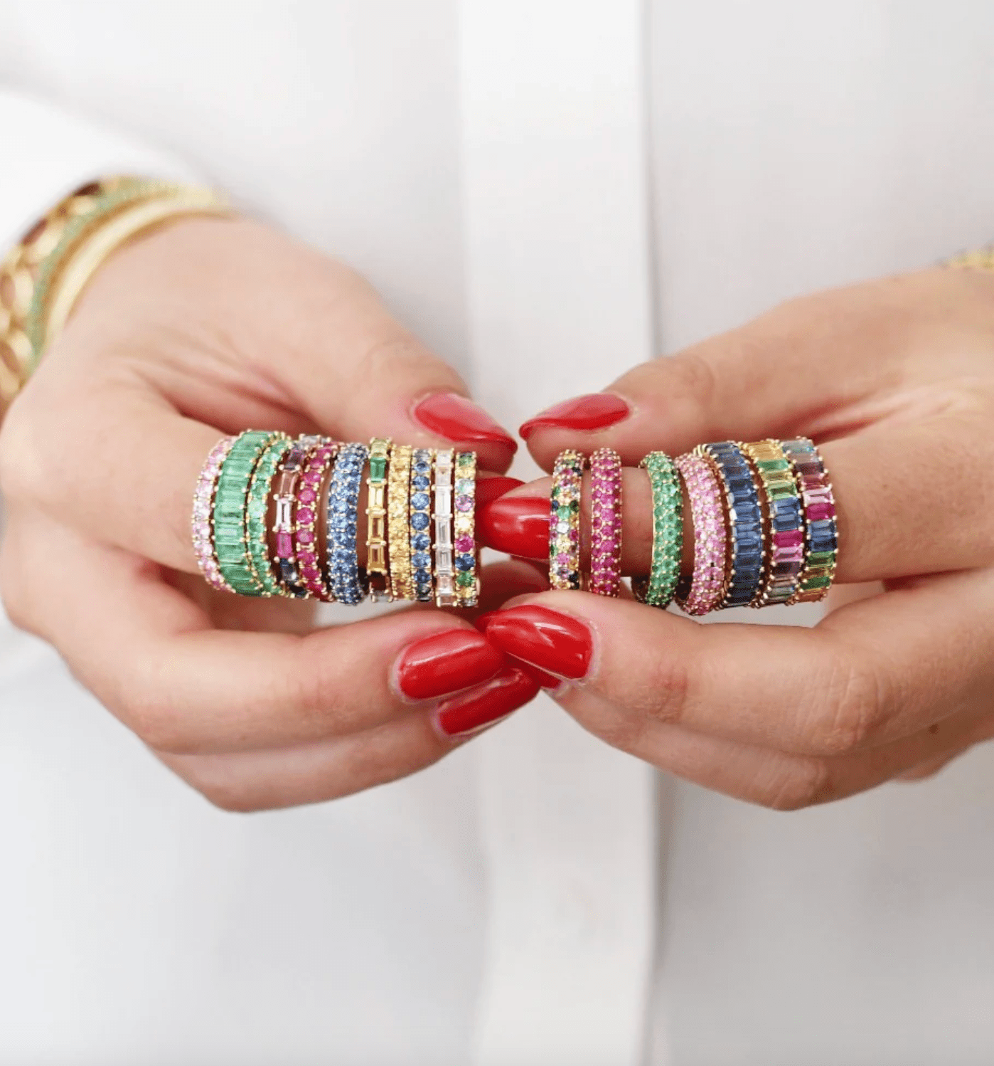 Multi Colored Domed Ring - Detour Boutiques