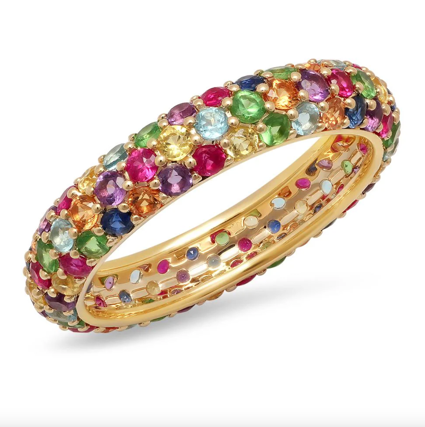 Multi Colored Domed Ring - Detour Boutiques