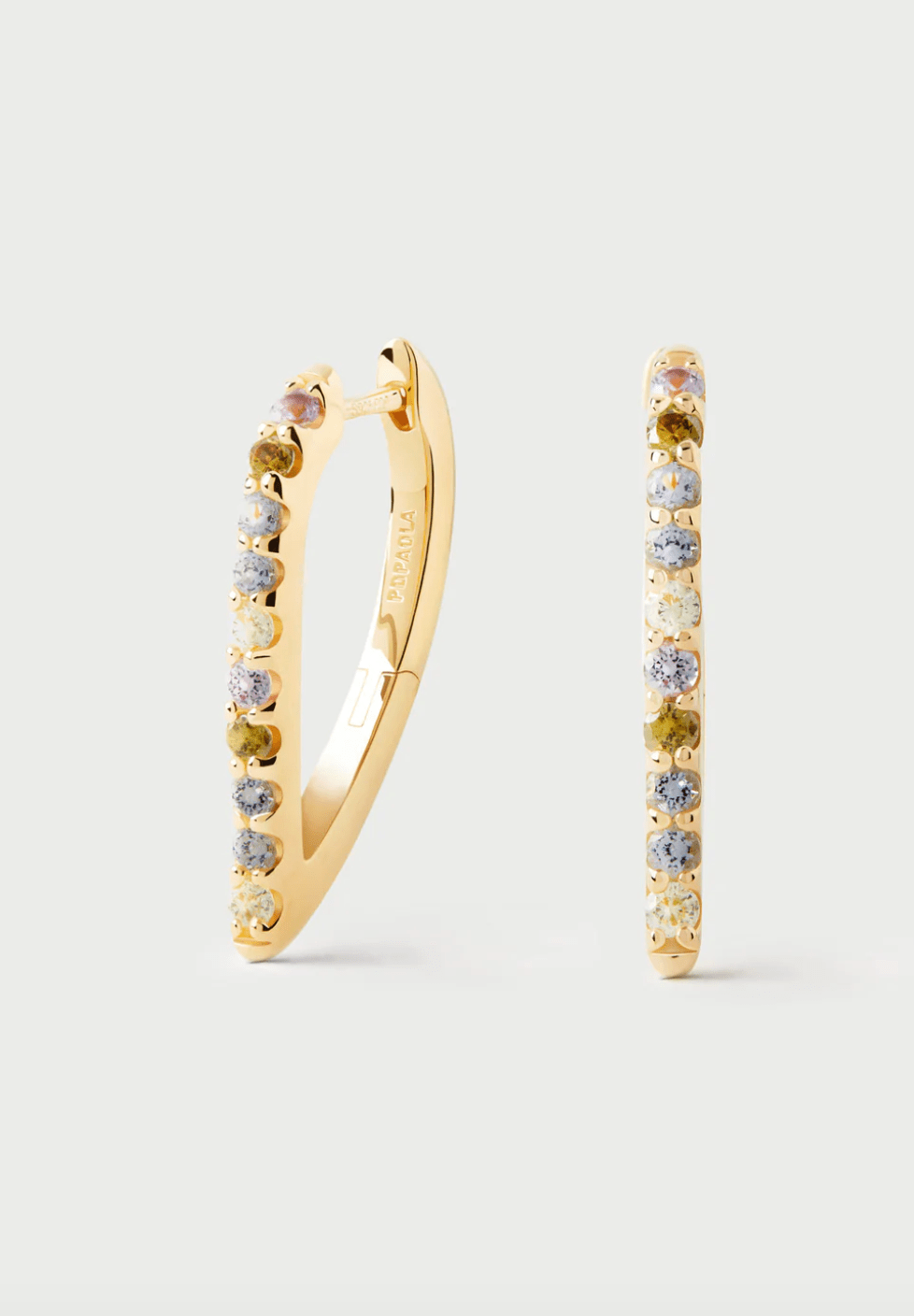 Multicolor Gloss Hoops - Detour Boutiques