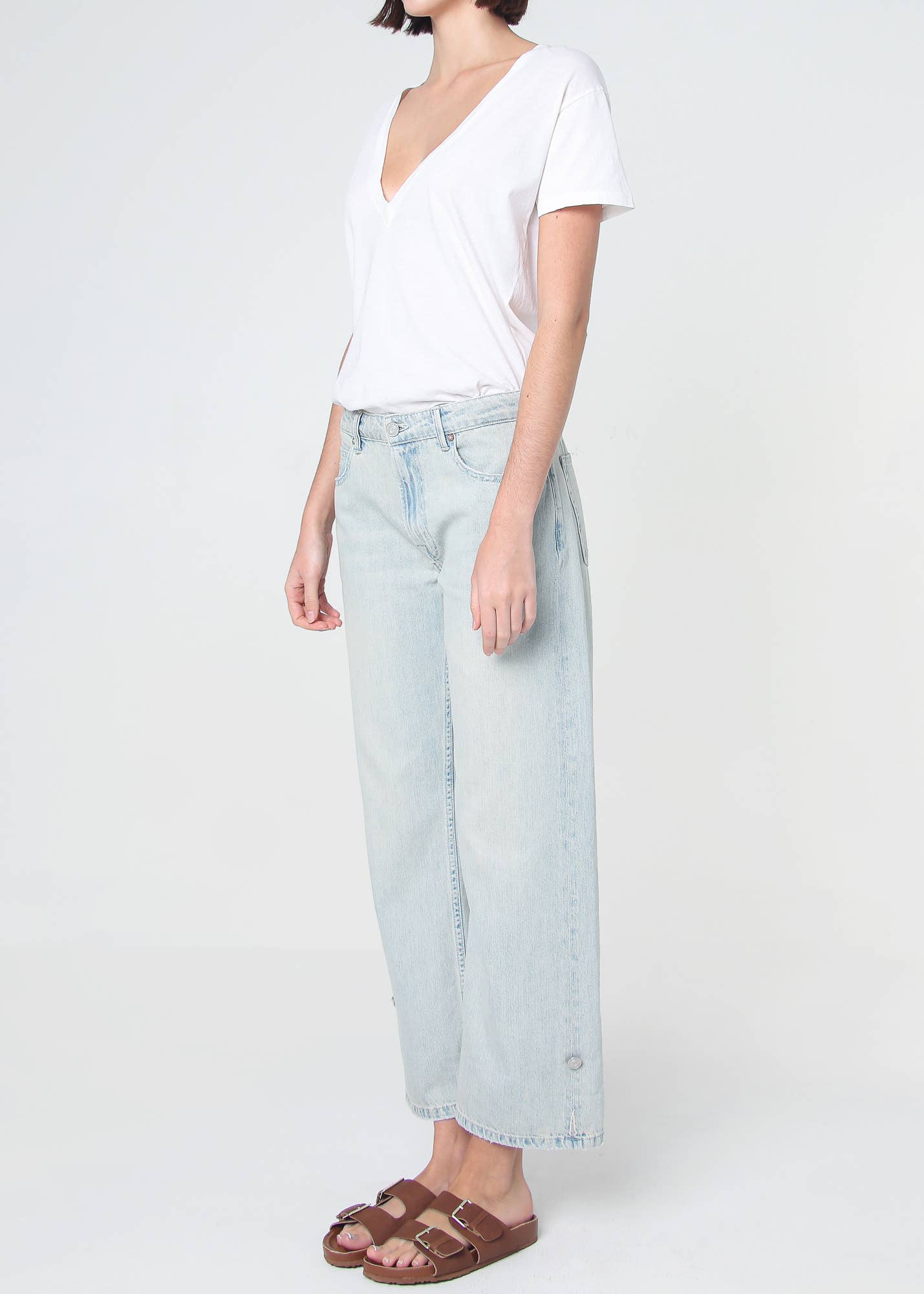 Nina Fold Up Straight Fit Jeans - Detour Boutiques