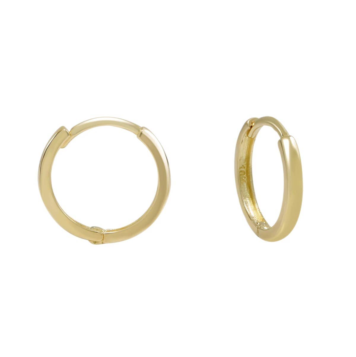 Ofina Jewelry - 10k Solid Gold Huggie Hoop - Detour Boutiques