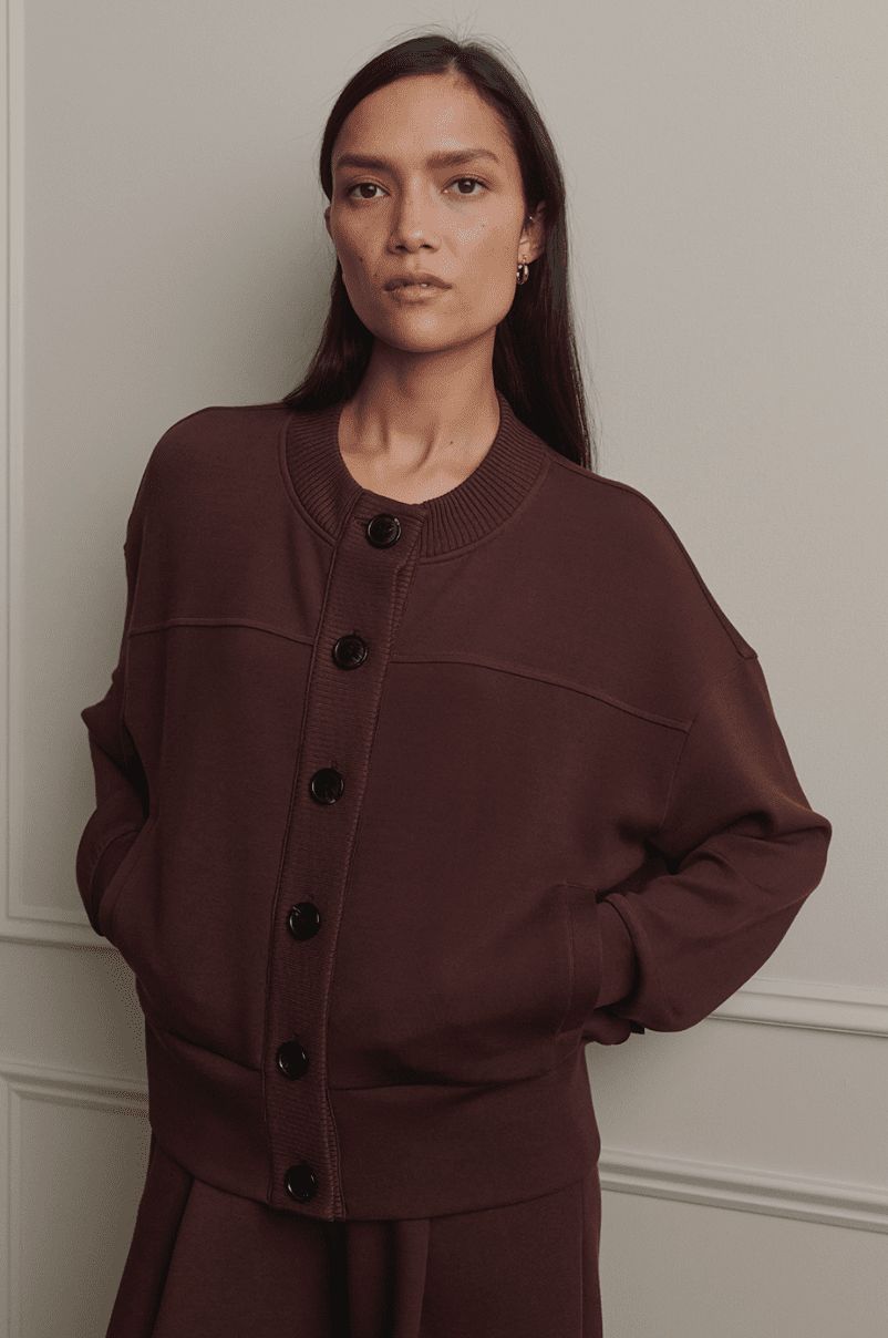 Olwen Button Front Sweat - Detour Boutiques