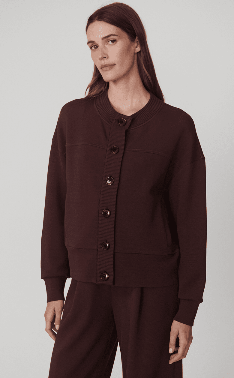 Olwen Button Front Sweat - Detour Boutiques
