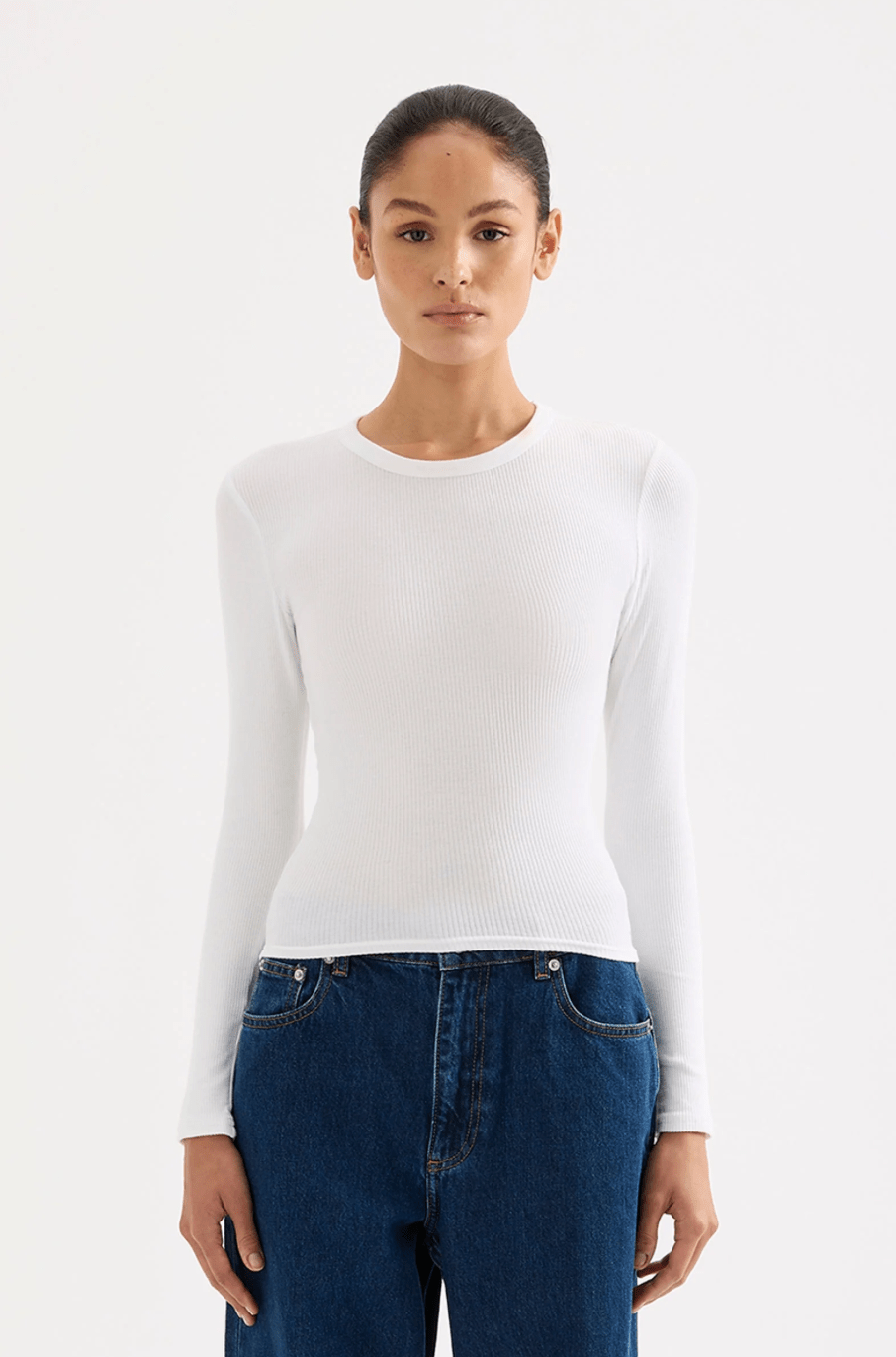Organic Rib LS Tee - Detour Boutiques