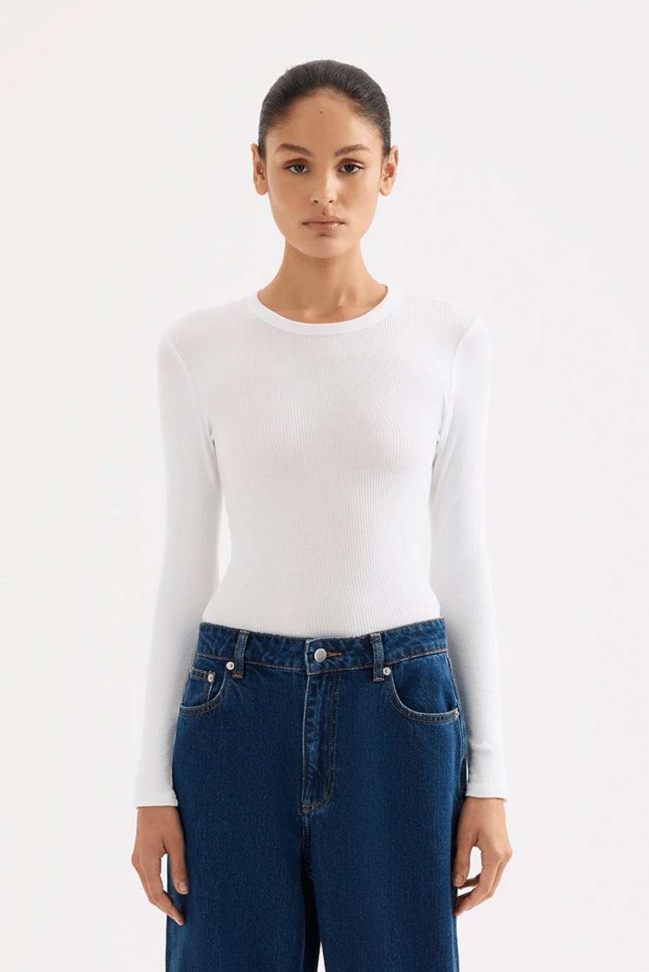 Organic Rib LS Tee - Detour Boutiques