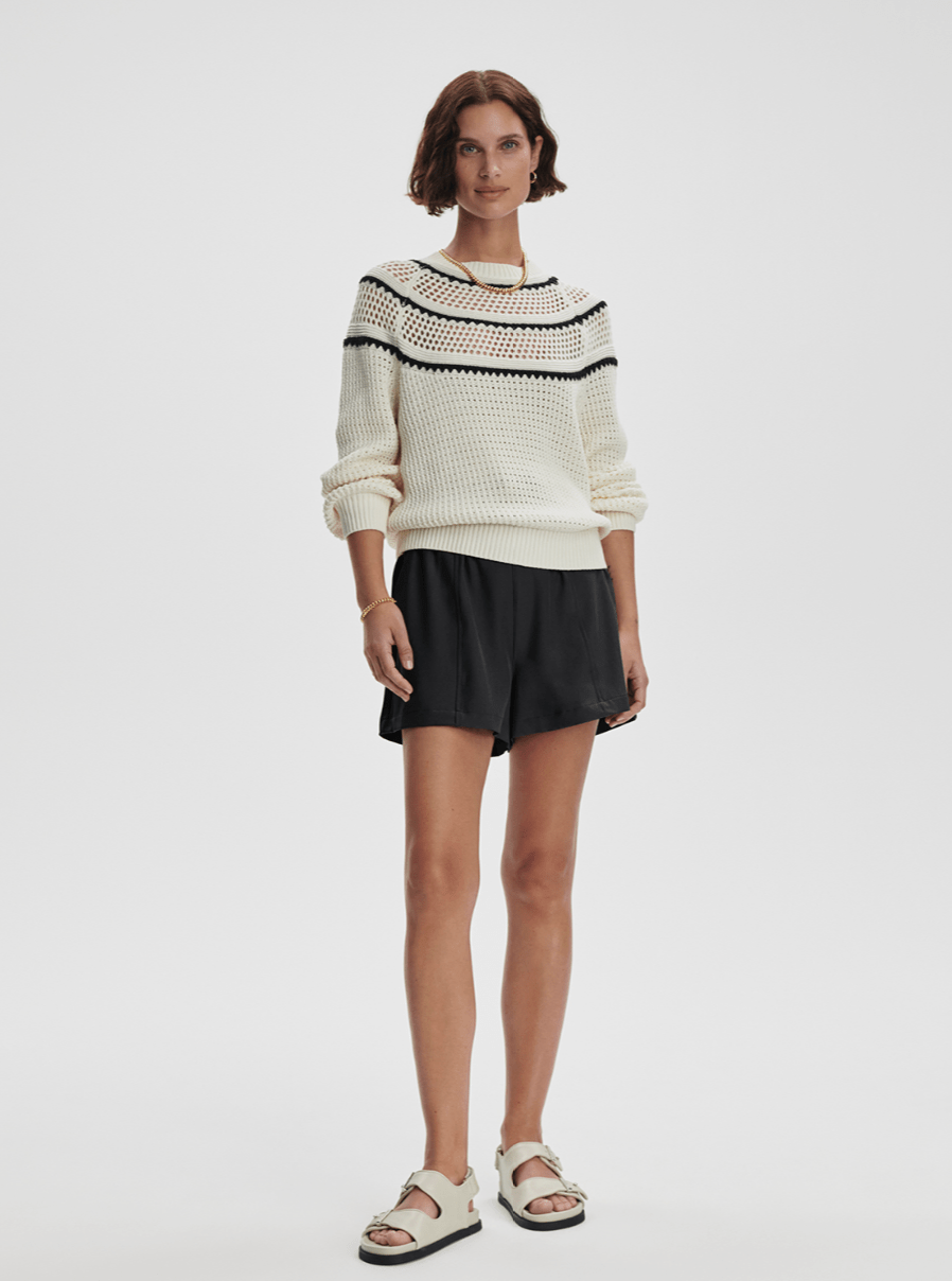 Padbury Pointelle Knit Sweater - Detour Boutiques