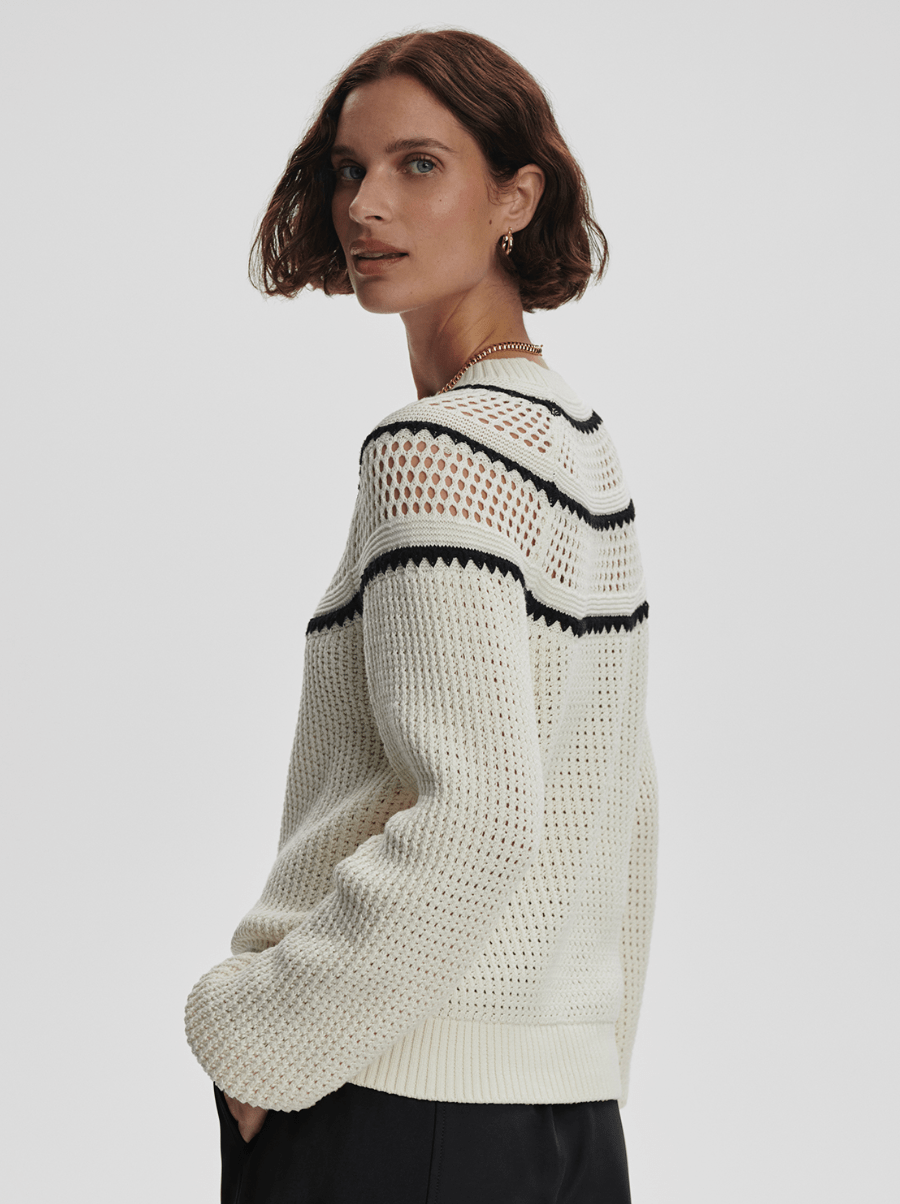 Padbury Pointelle Knit Sweater - Detour Boutiques