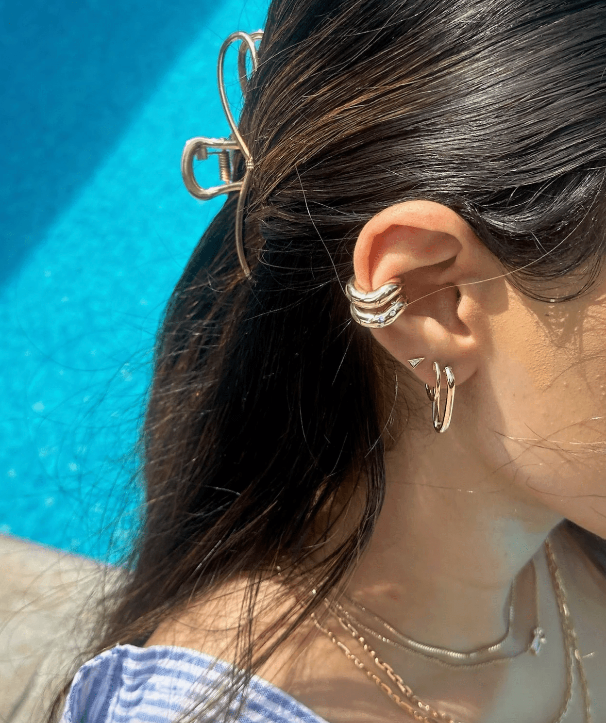 Paperclip Hoops - Detour Boutiques