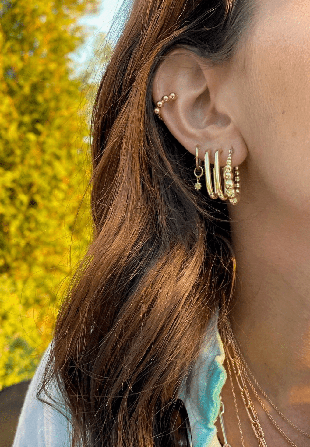 Paperclip Hoops - Detour Boutiques