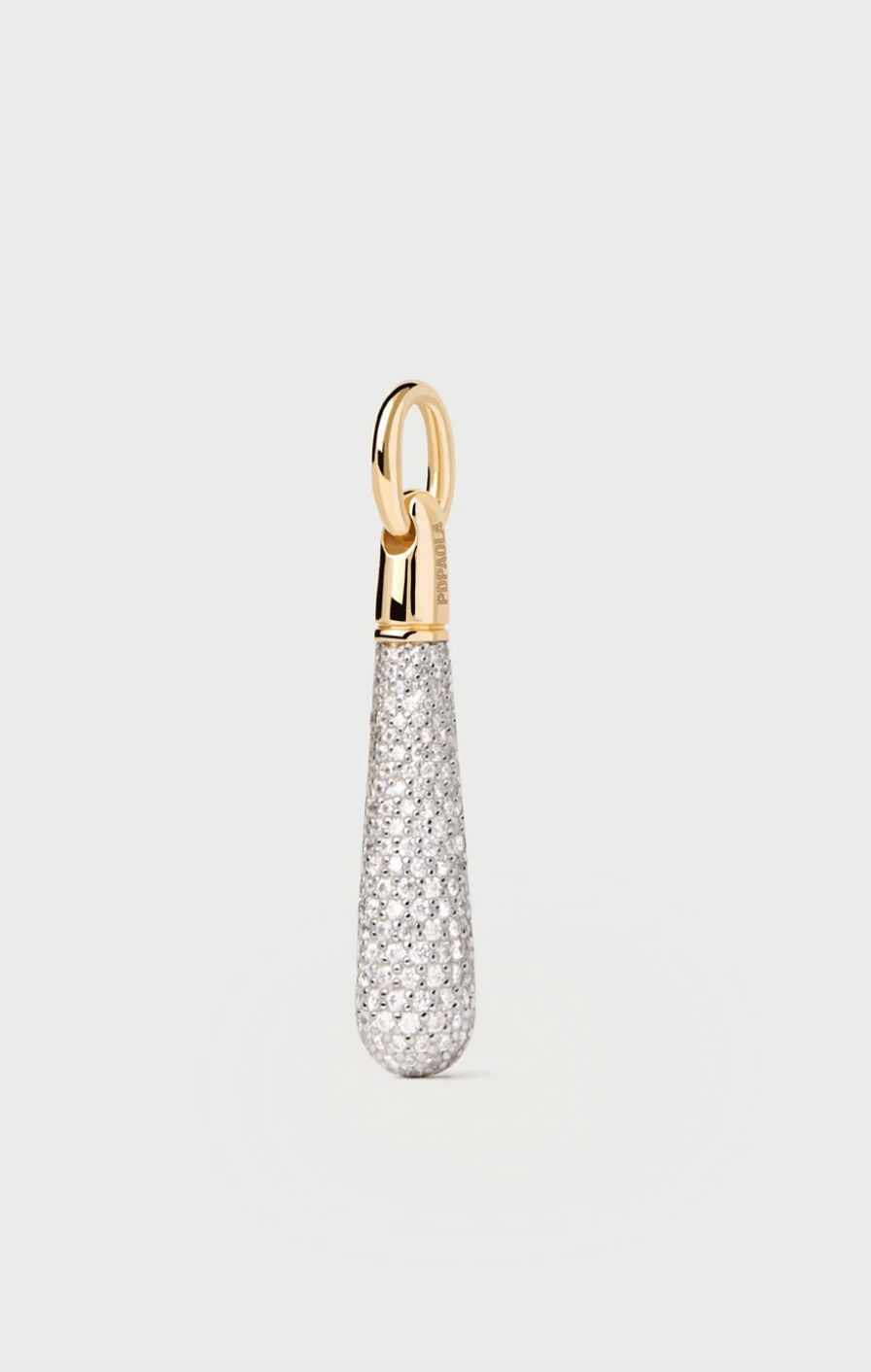 Pave Large Drop Pendant - Detour Boutiques