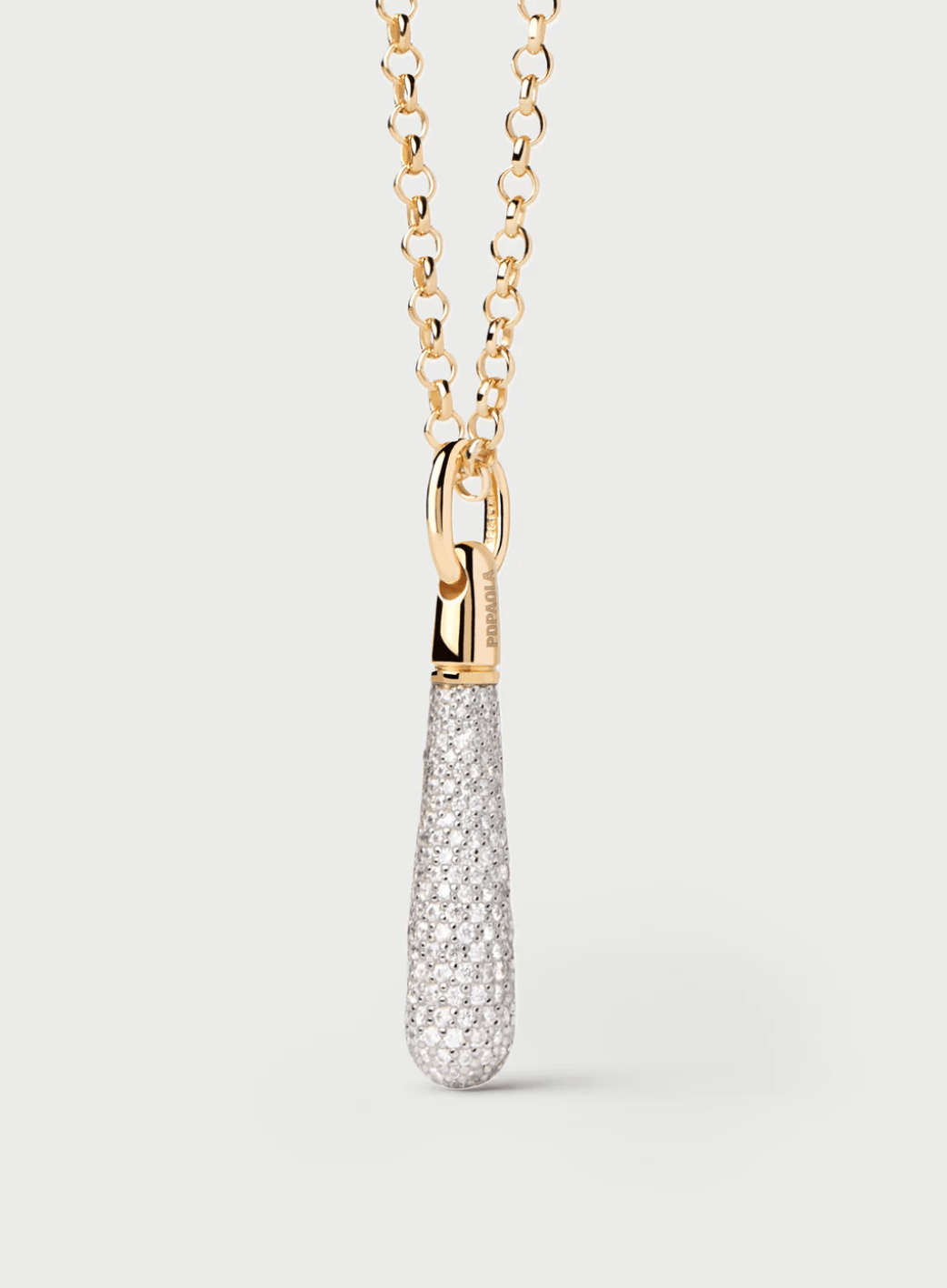 Pave Large Drop Pendant - Detour Boutiques