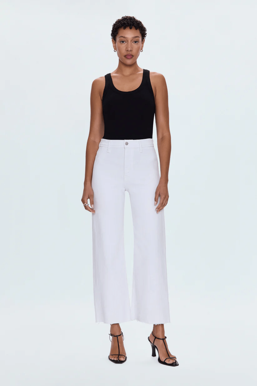 Penny Crop High Rise Wide Leg Crop - Detour Boutiques