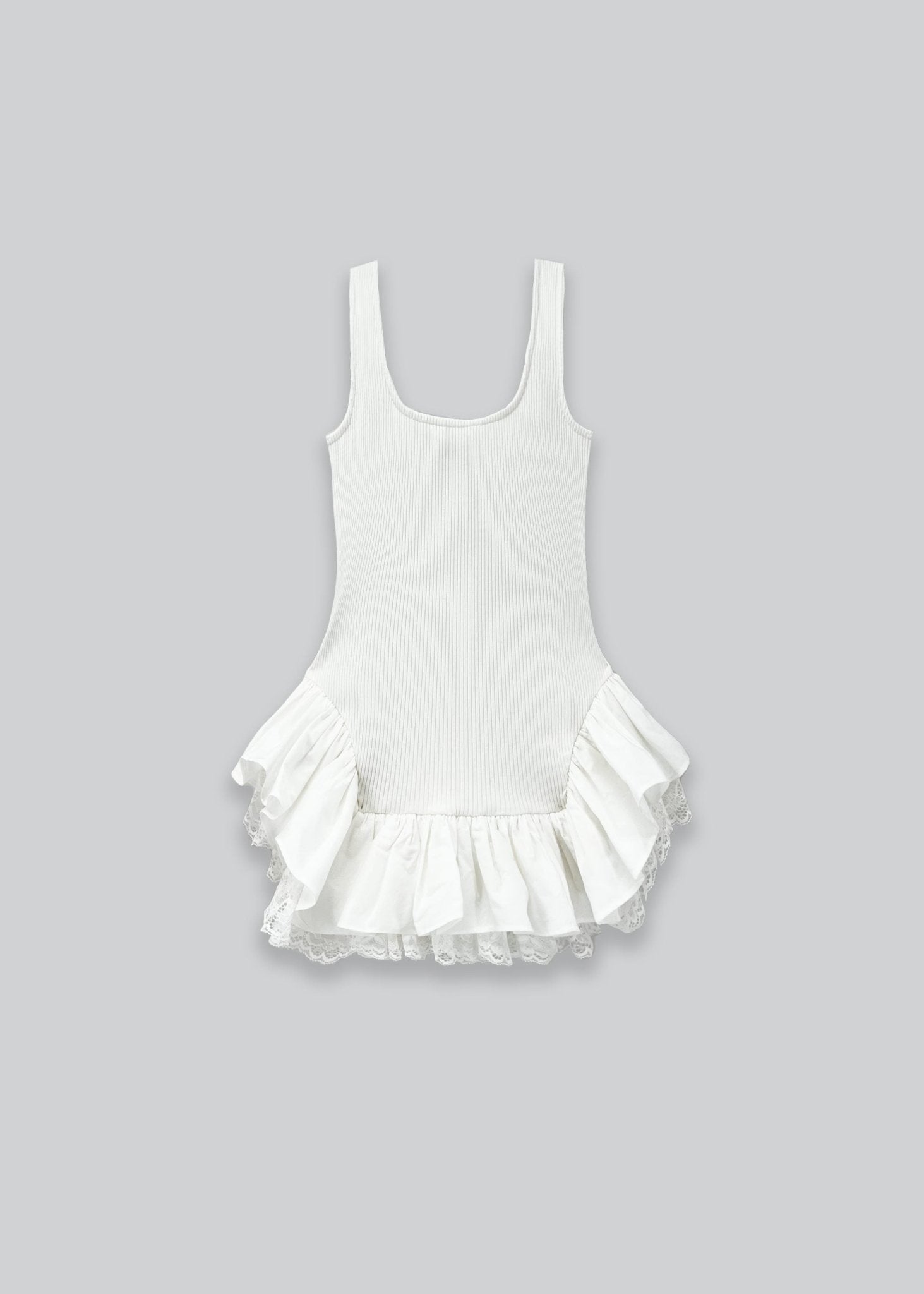 Peplum Tank Top with Lace - Detour Boutiques