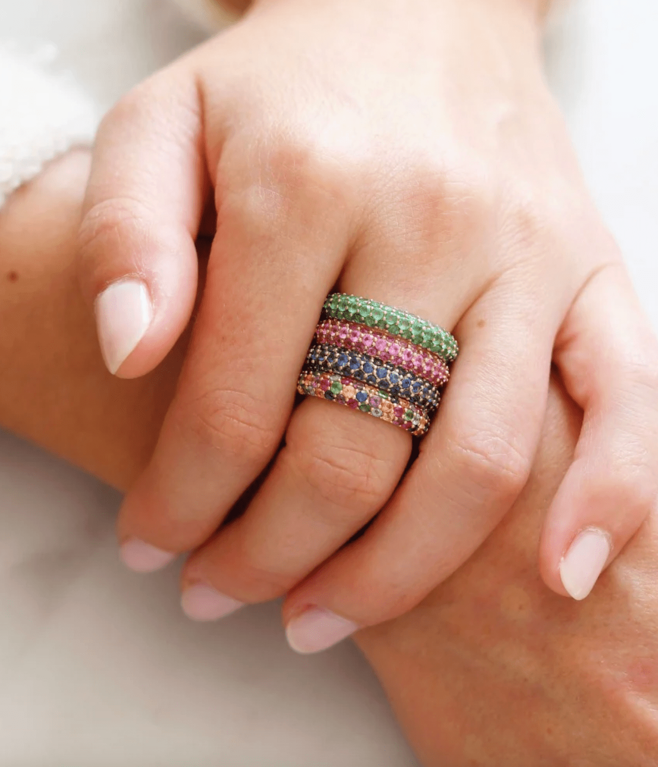 Pink Sapphire Domed Ring - Detour Boutiques