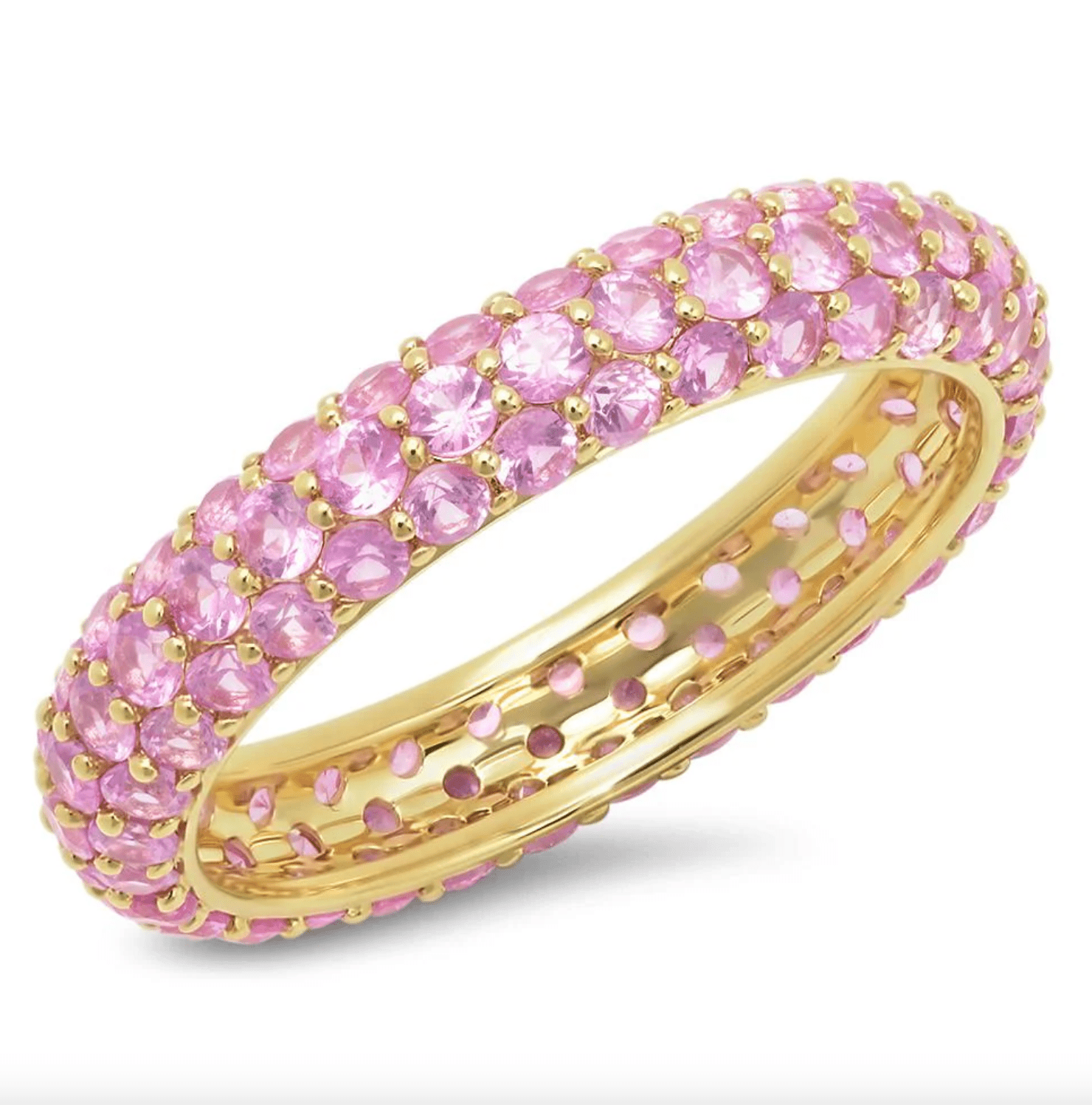 Pink Sapphire Domed Ring - Detour Boutiques