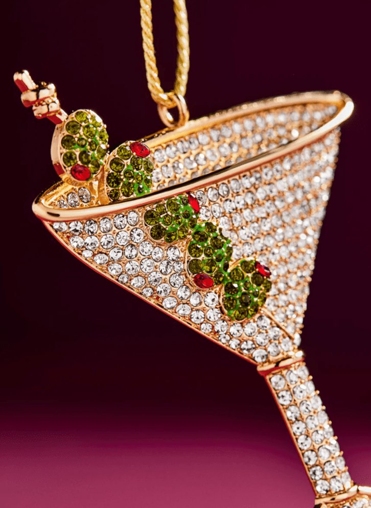 Pitted And Poured Martini Ornament - Detour Boutiques