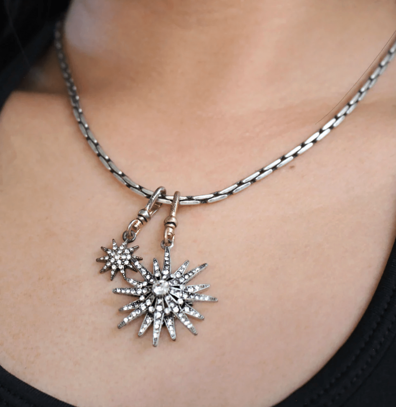 Plaza Bond Chain Necklace Base - Silver - Detour Boutiques