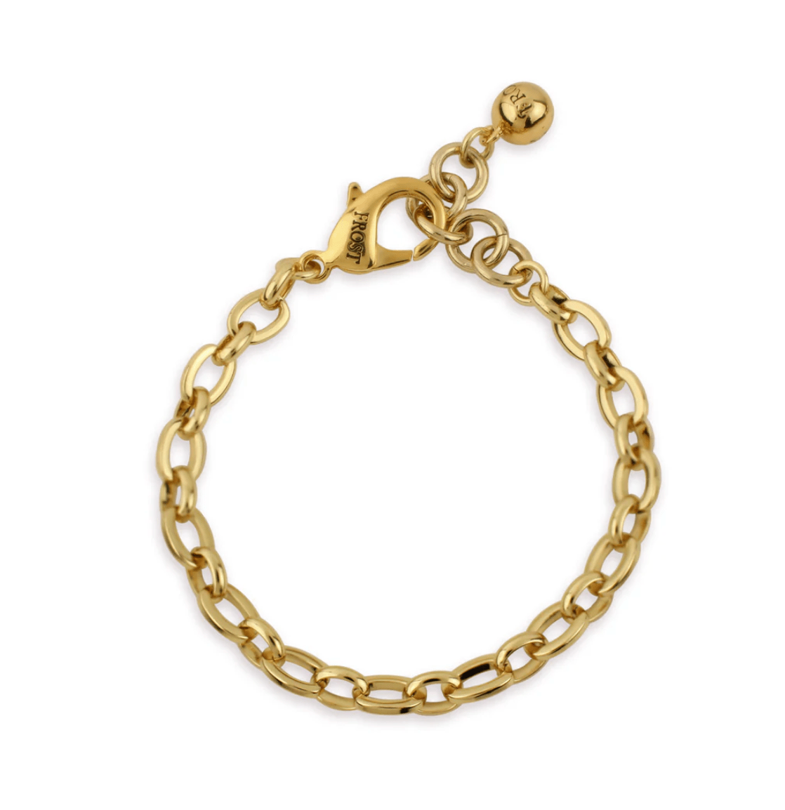 Plaza Flat Oval Link Bracelet - Detour Boutiques