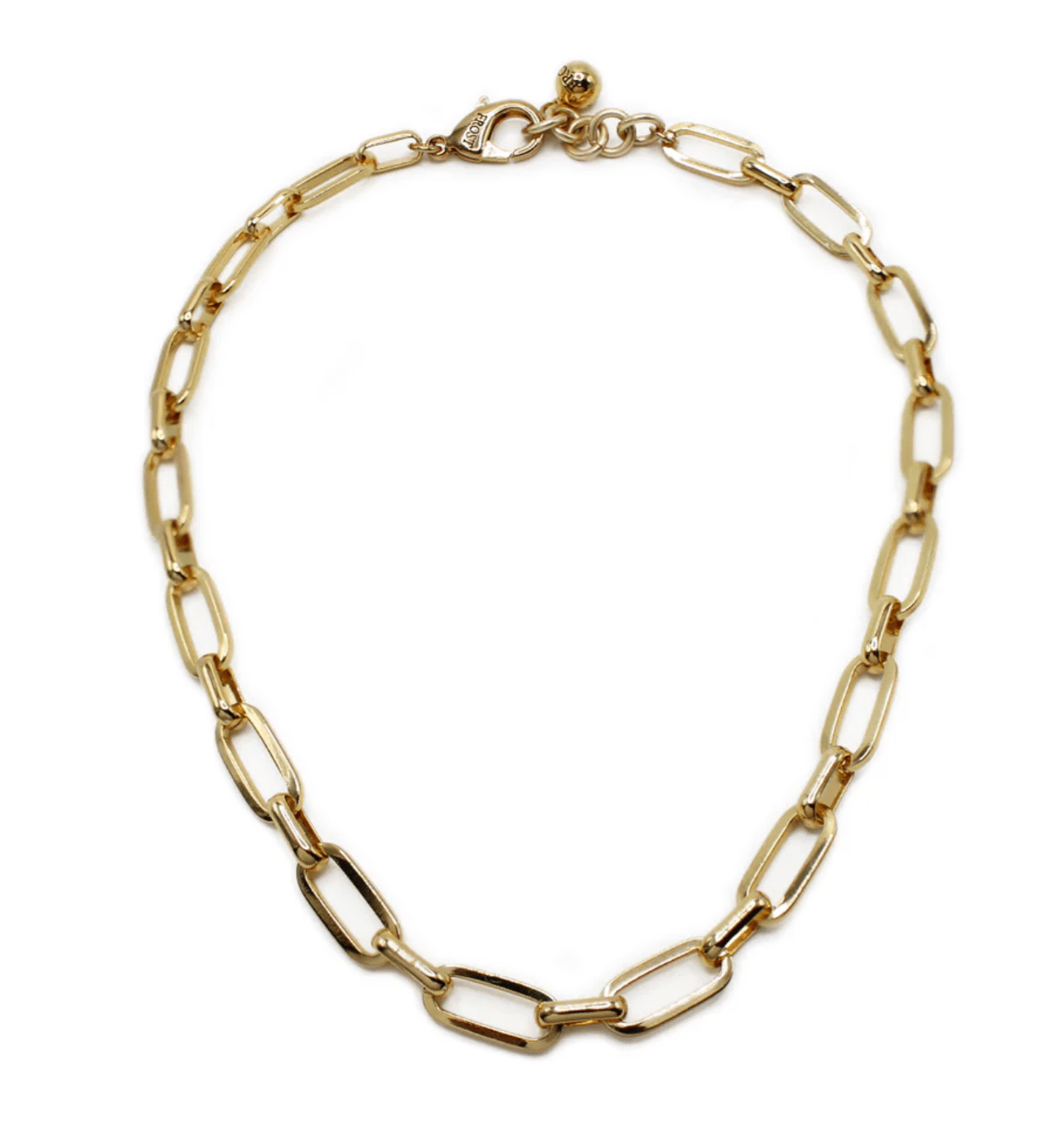 Plaza Mama Link Goldplated Brass Necklace Base - Detour Boutiques